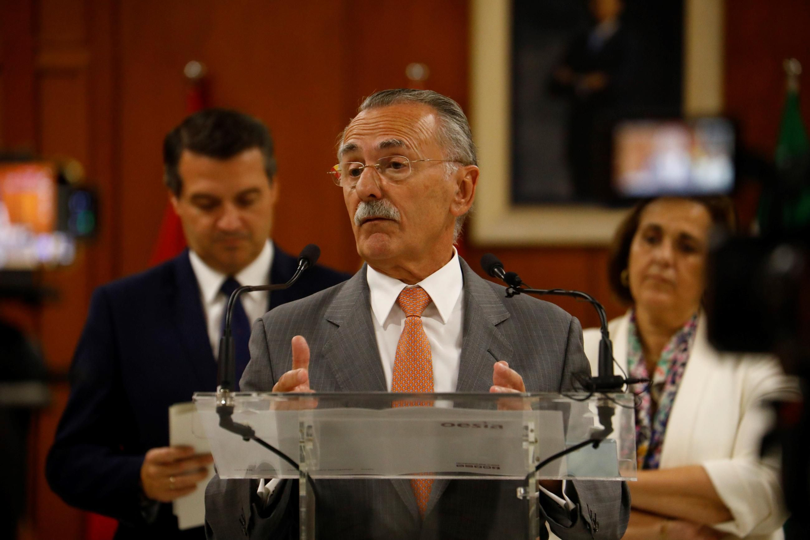El presidente ejecutivo del Grupo Oesía, Luis Furnells, en el Ayuntamiento de Córdoba.