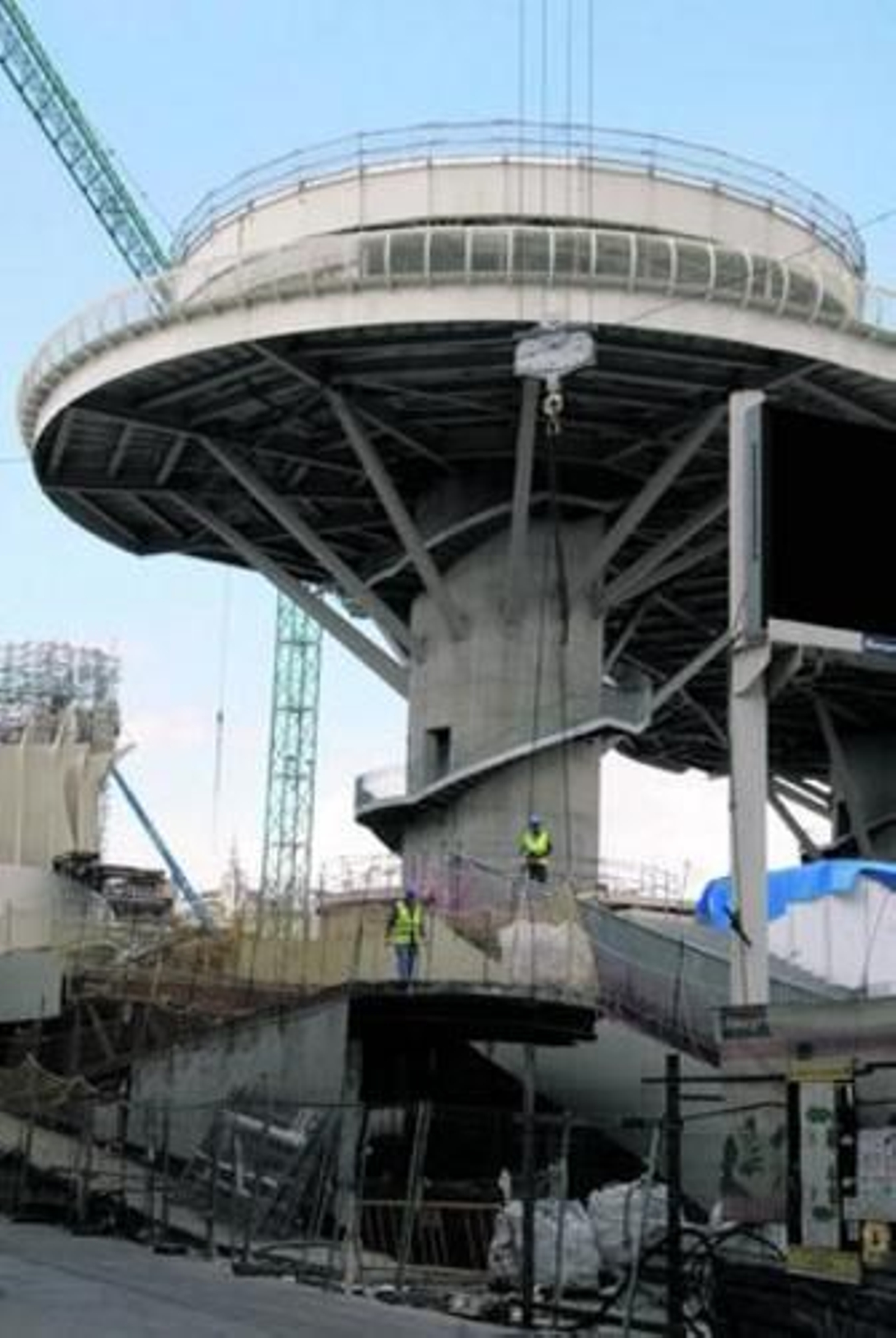 La obra de construcción de las 'setas' del Metropol Parasol.