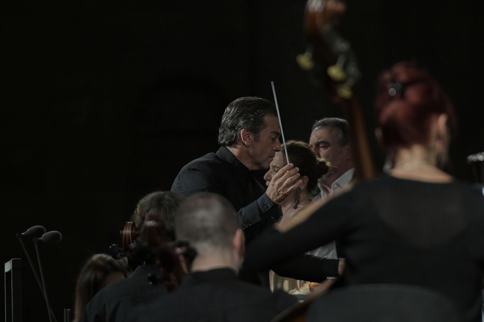 La soprano granadina María José Moreno y el barítono malagueño Carlos Álvarez actúan en  el Palacio de Carlos V, en imágenes