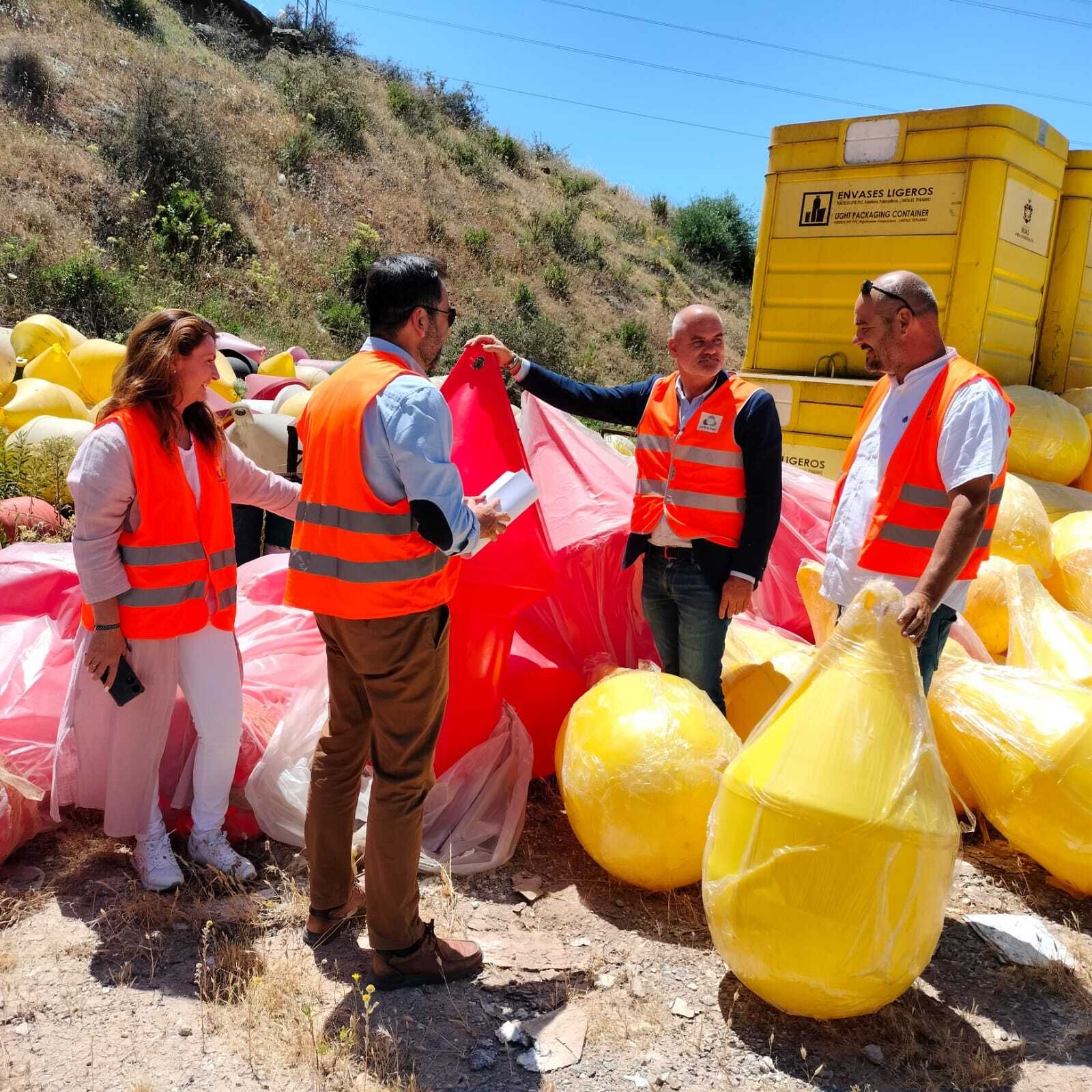 La recepción del material de balizamiento.