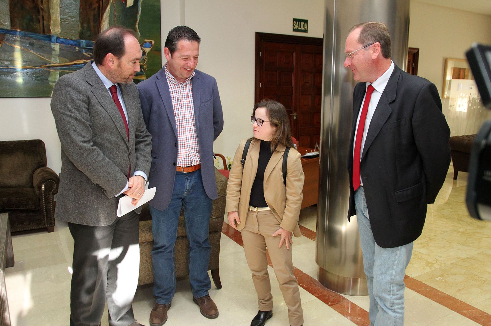 Blanca Betanzos recibida en la Diputación de Huelva, en imágenes