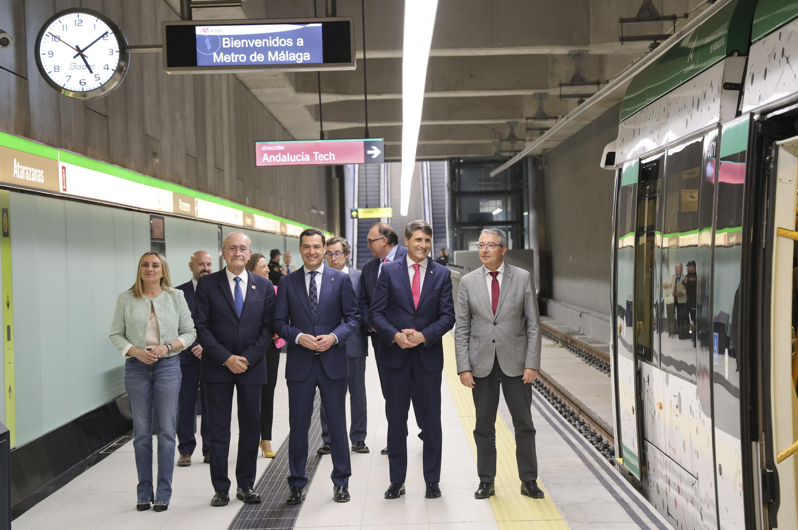 Las fotos de la inauguración del Metro al centro de Málaga