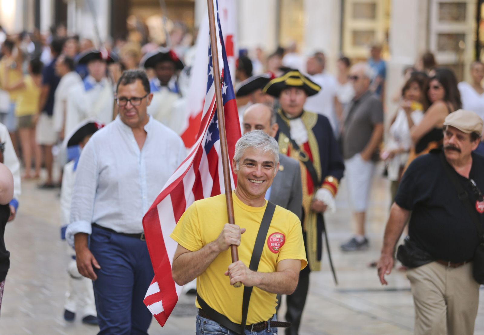 Las fotos del desfile en Málaga en recuerdo a Bernardo de Gálvez