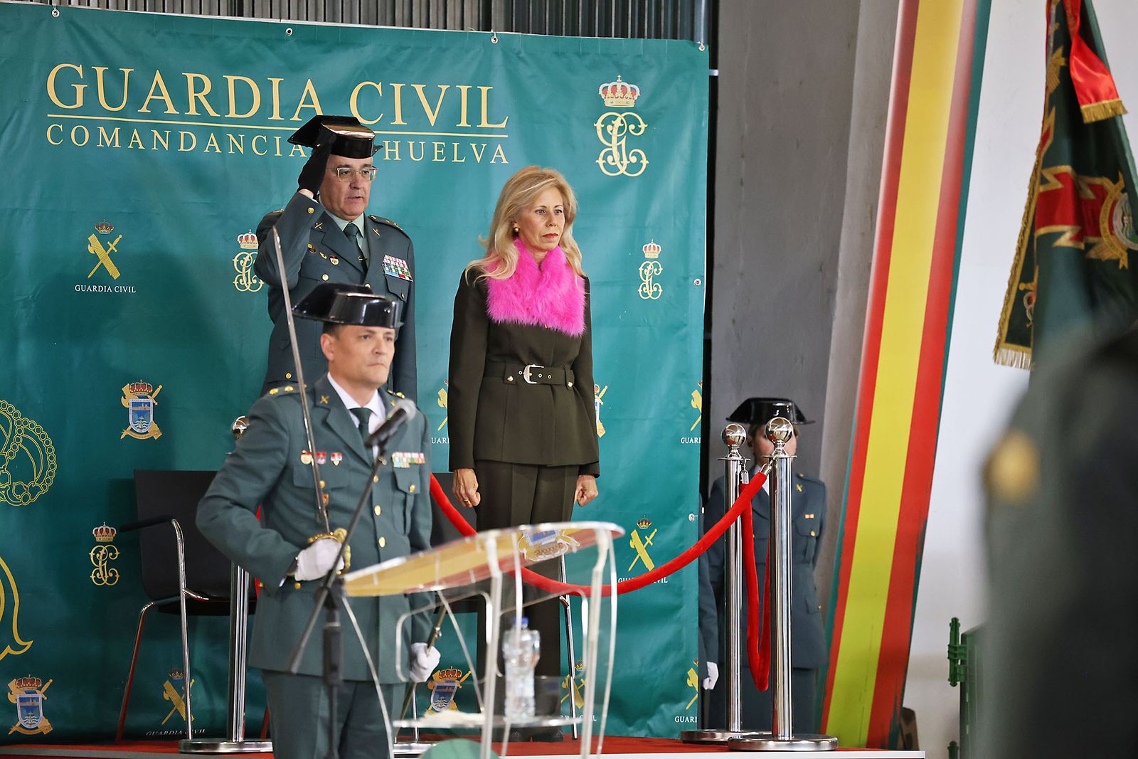 Imágenes de la jura del cargo de Julio Serrano Checa como Jefe de la Comandancia de la Guardia Civil de Huelva