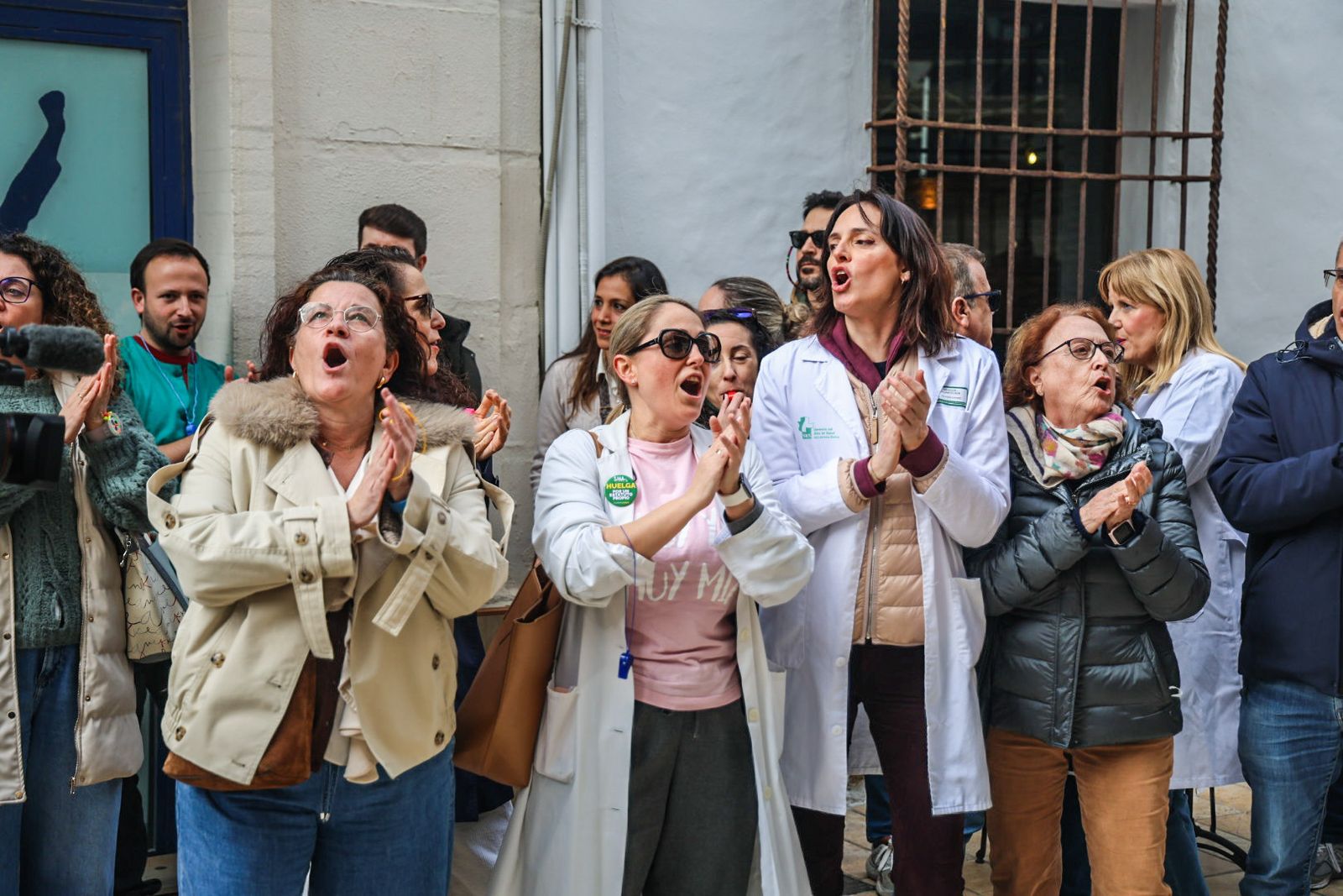 Fotografías de la concentración convocada por CESM por el nuevo Estatuto Marco del Sistema Nacional de Salud
