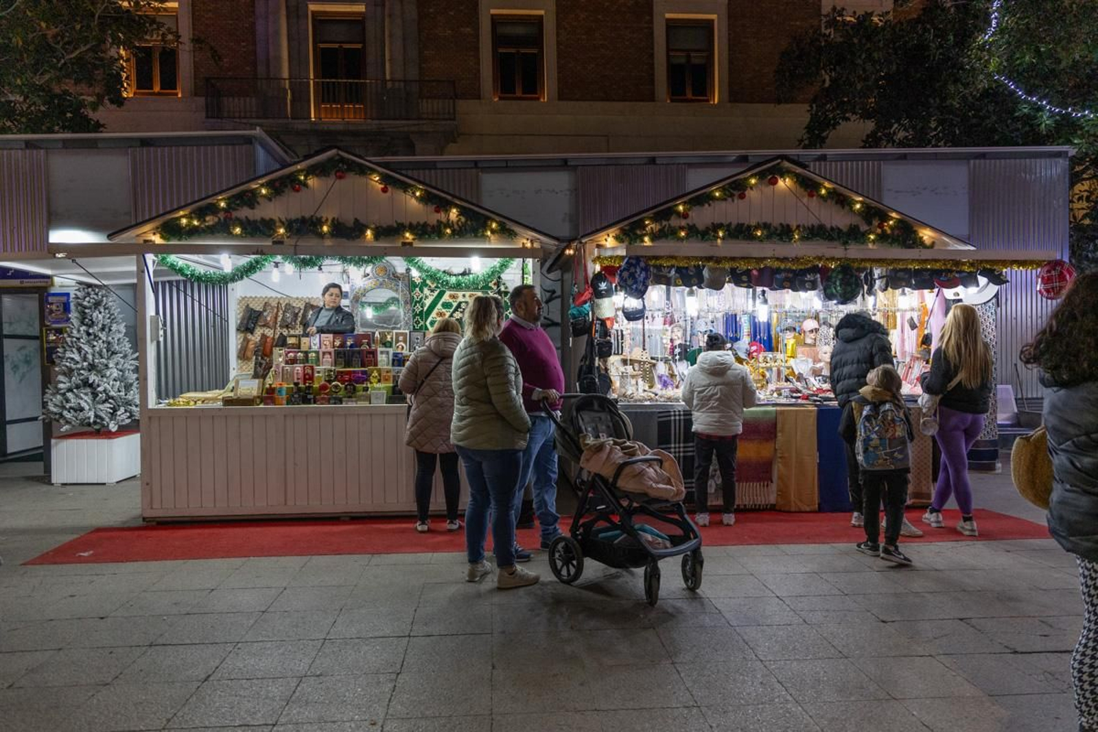 El Mercado de la Navidad de Jaén está en la Plaza de la Constitución.