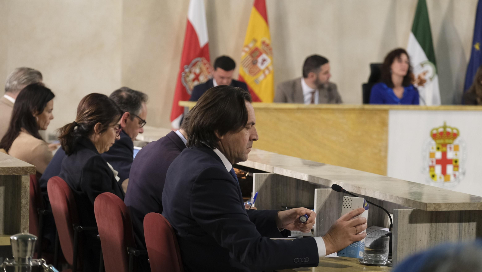 Imágenes del Pleno del Ayuntamiento de Almería sobre el estado de la Ciudad