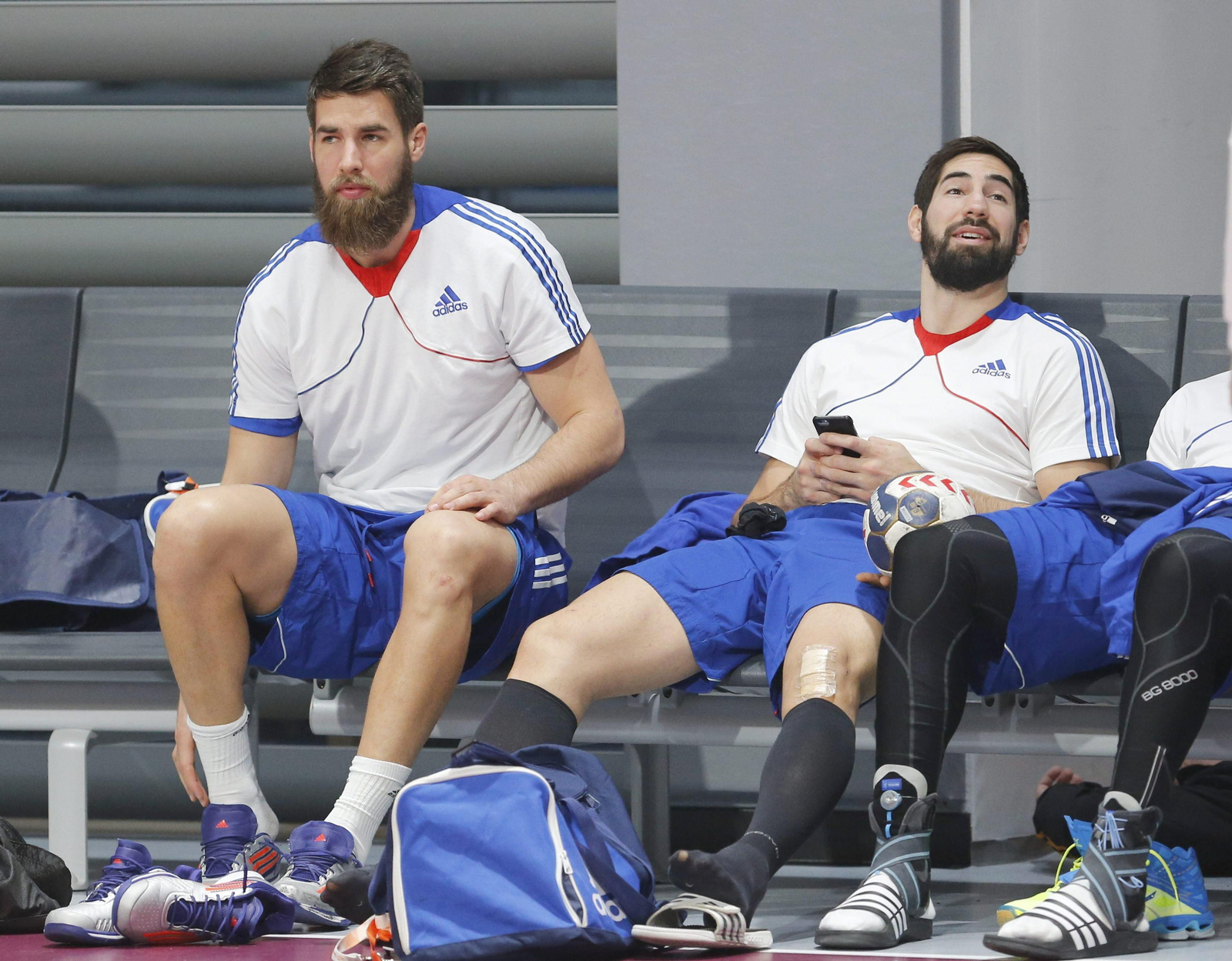 Luka Karabatic (i), junto a su hermano Nikola, que sí estará.