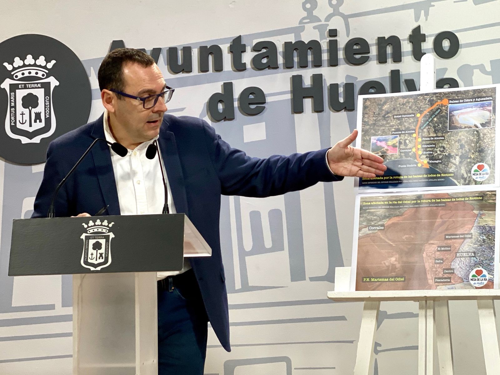Mesa de la Ría presente los mapas de riesgo en Huelva.
