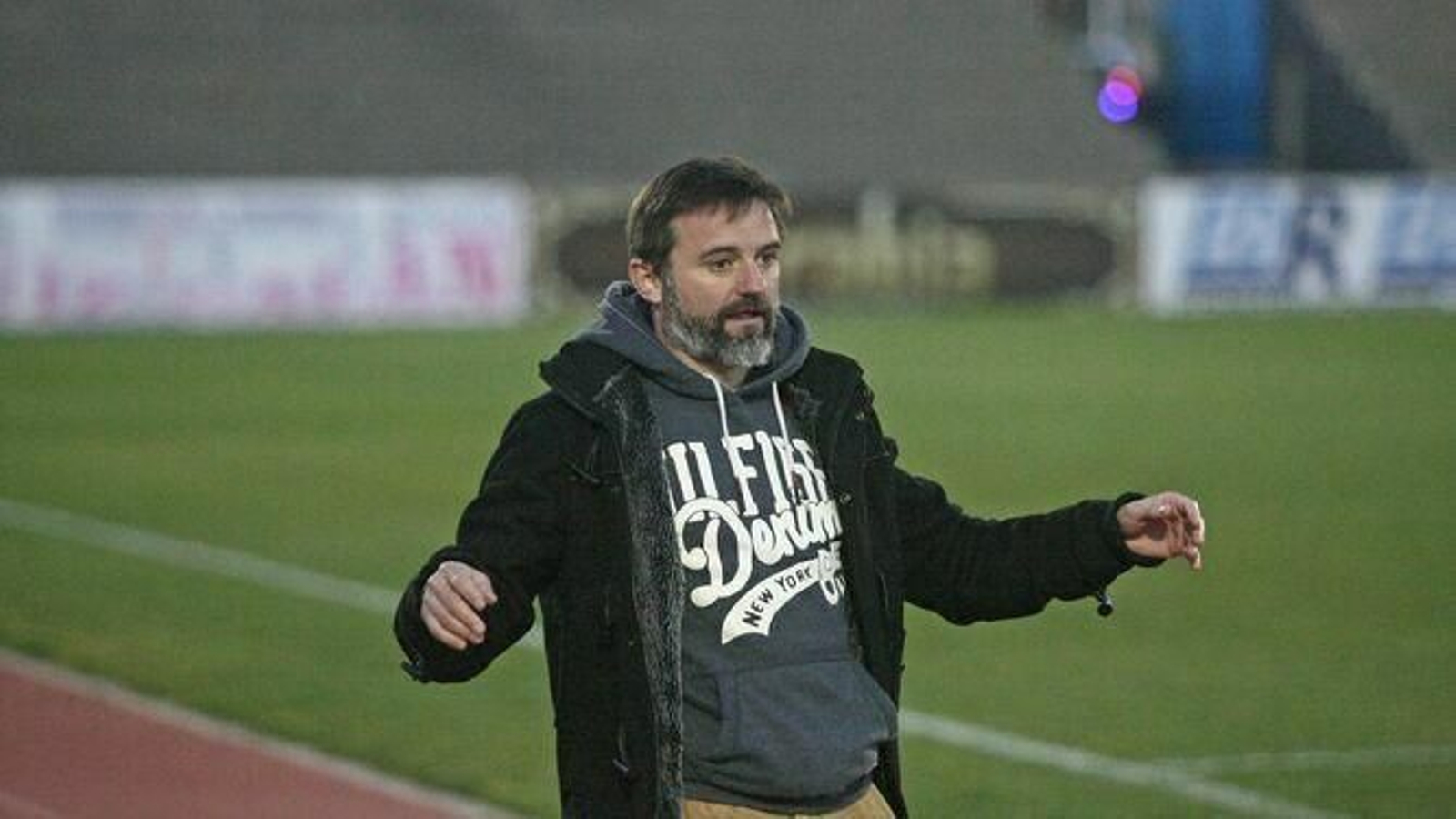 Julio Cobos, en su etapa como entrenador de la Balona