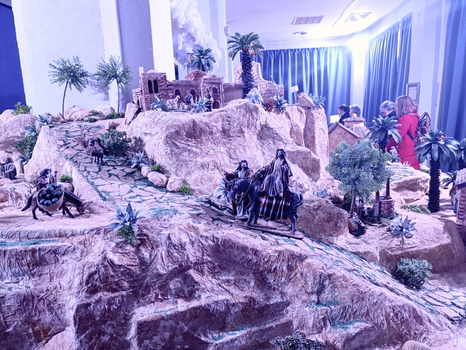 El belén más espectacular de Jaén vuelve con efectos de luz, sonido y tormenta incluida, en imágenes