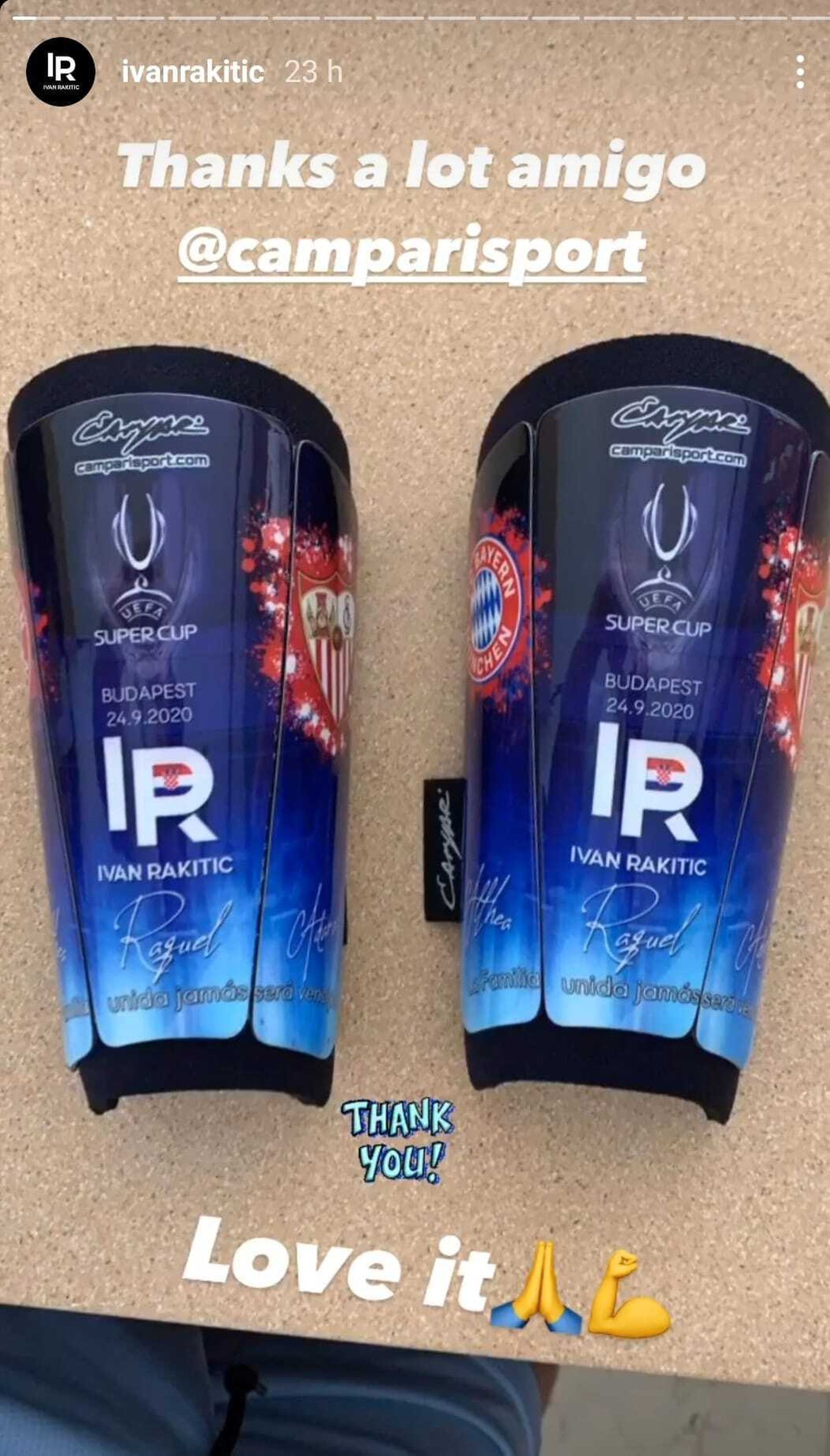 La imagen que ha publicado Rakitic en Instagram.