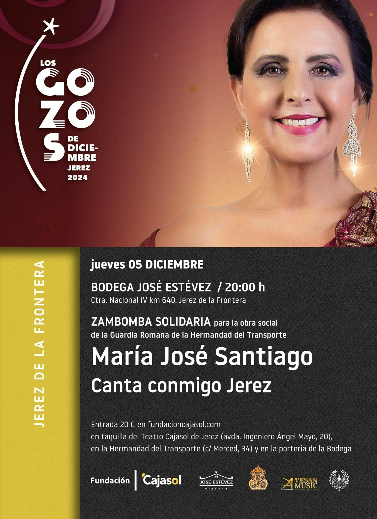 Detalle del cartel anunciador de la zambomba solidaria de la Guardia Romana.