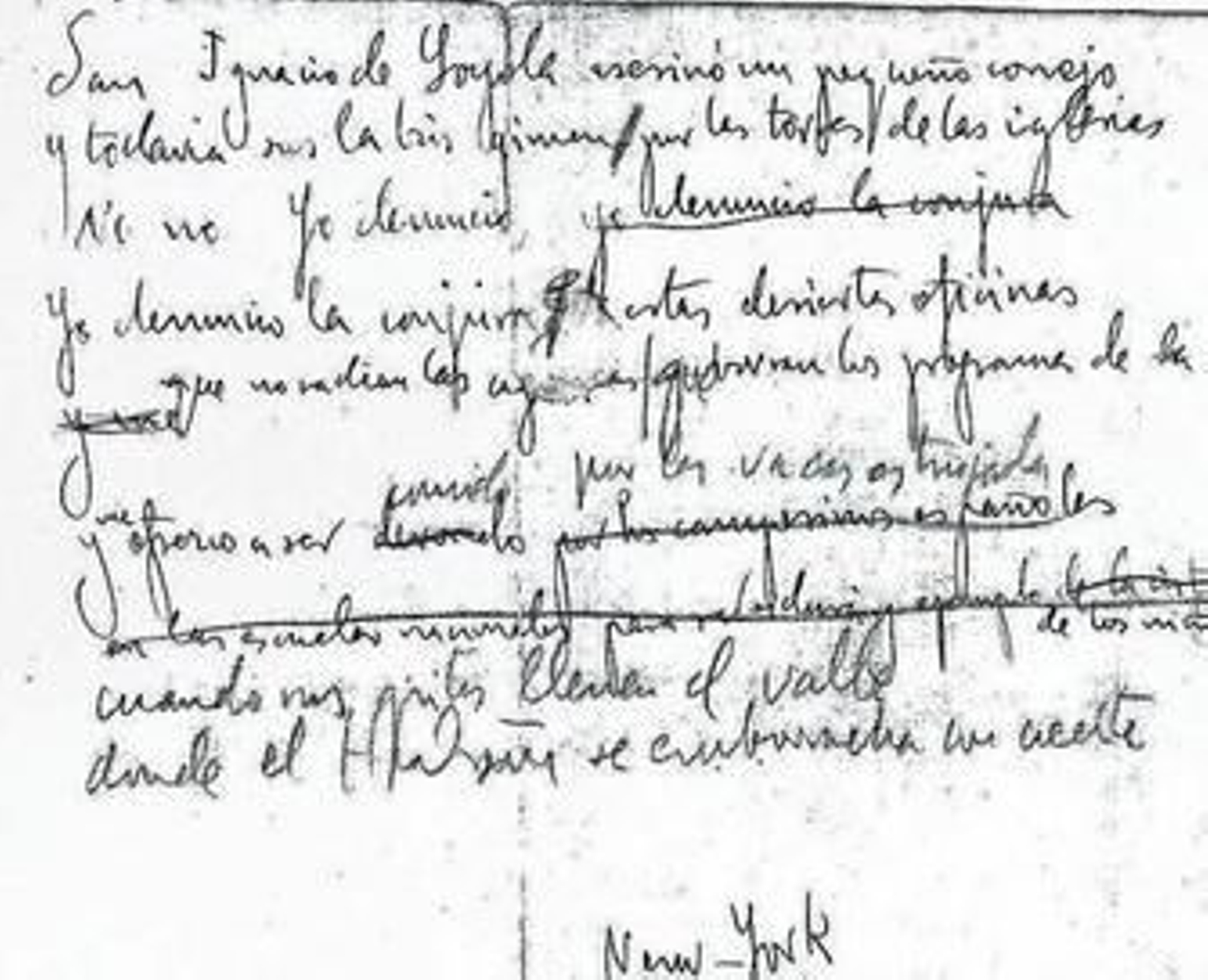 El texto original del poeta fue encontrado por casualidad.