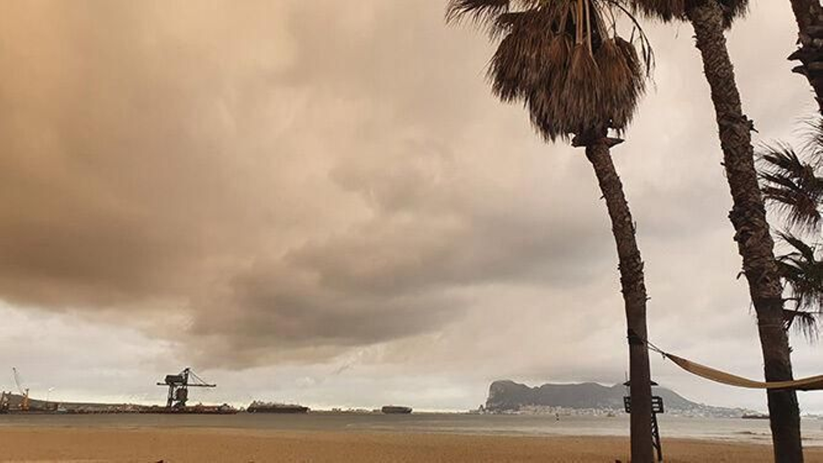 Imágenes de la calima que tiñe gran parte de Andalucía y la Península