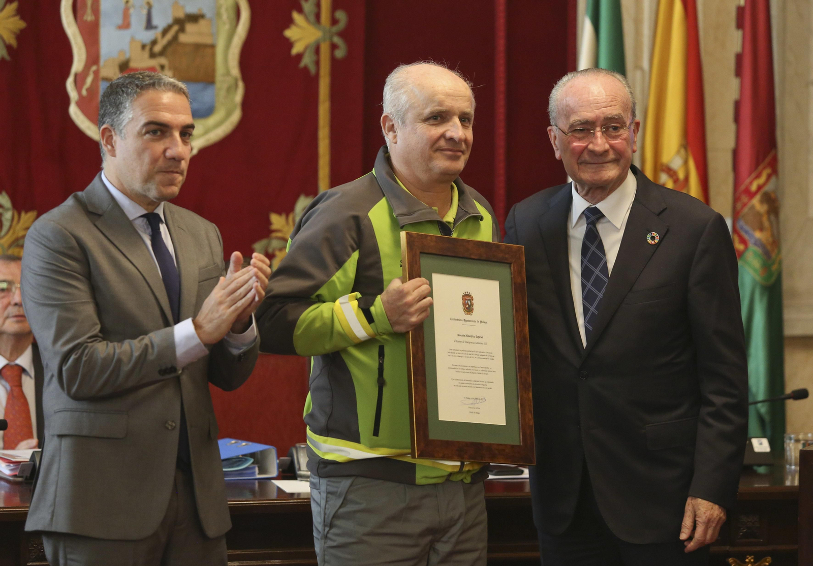 Menciones en el Pleno de Málaga para reconocer al operativo de rescate de Julen