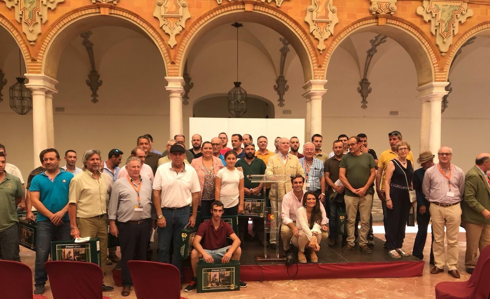 Entrega de premios de rehalas, ayer en el palacio de la Merced.