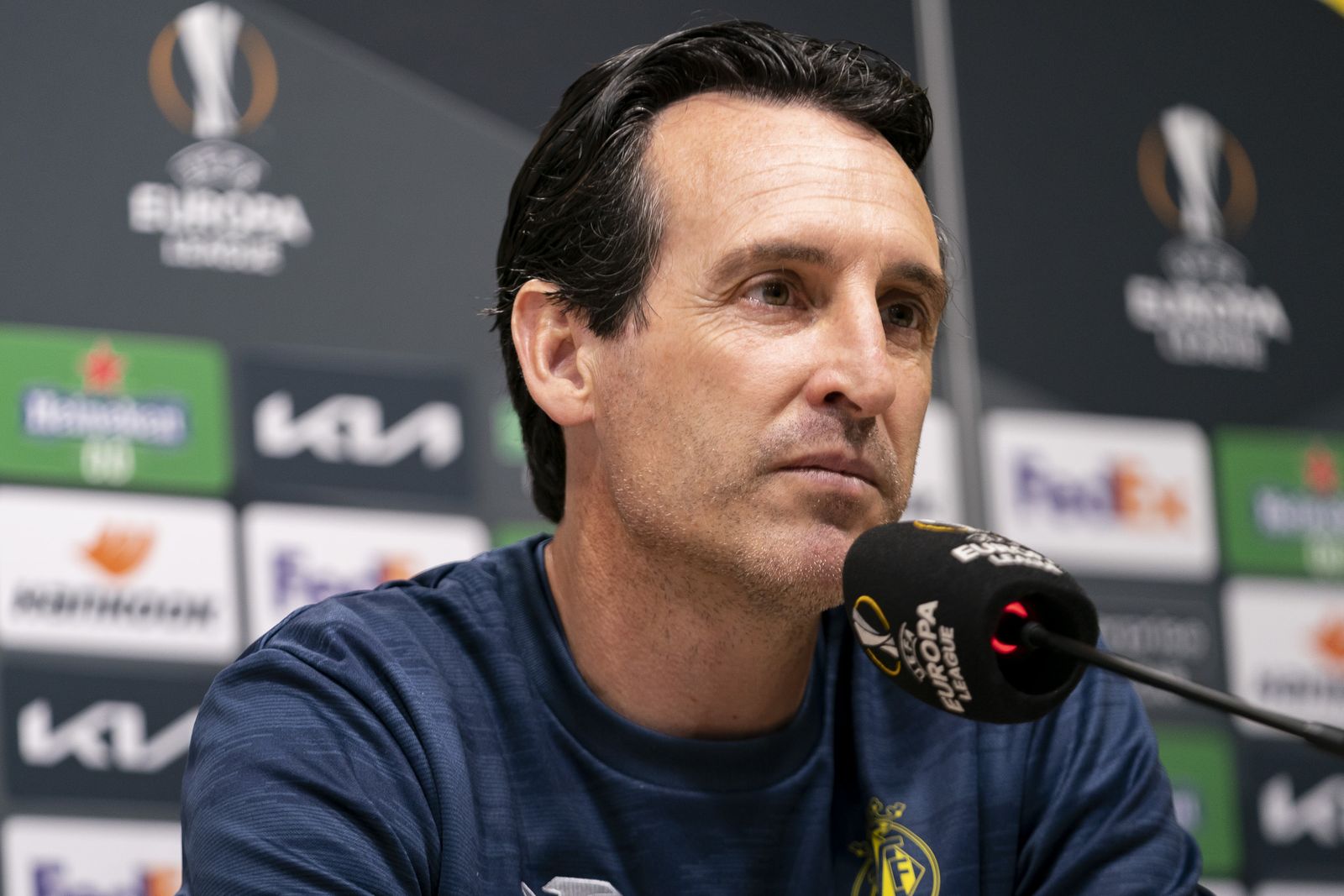 Unai Emery, en una rueda de prensa.