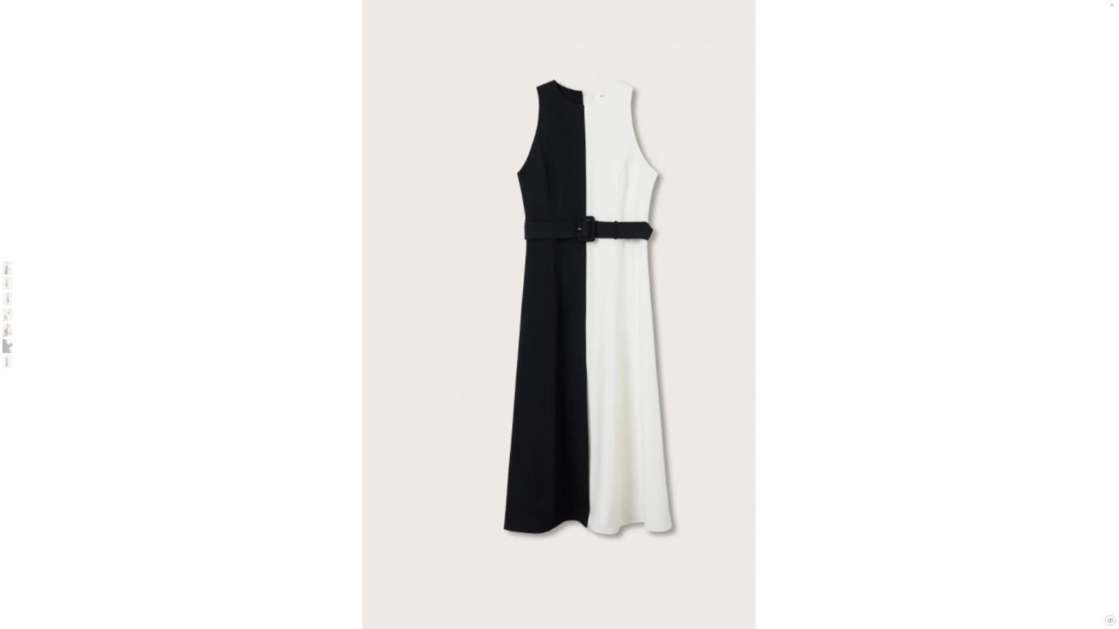 Vestido bicolor de Mango.