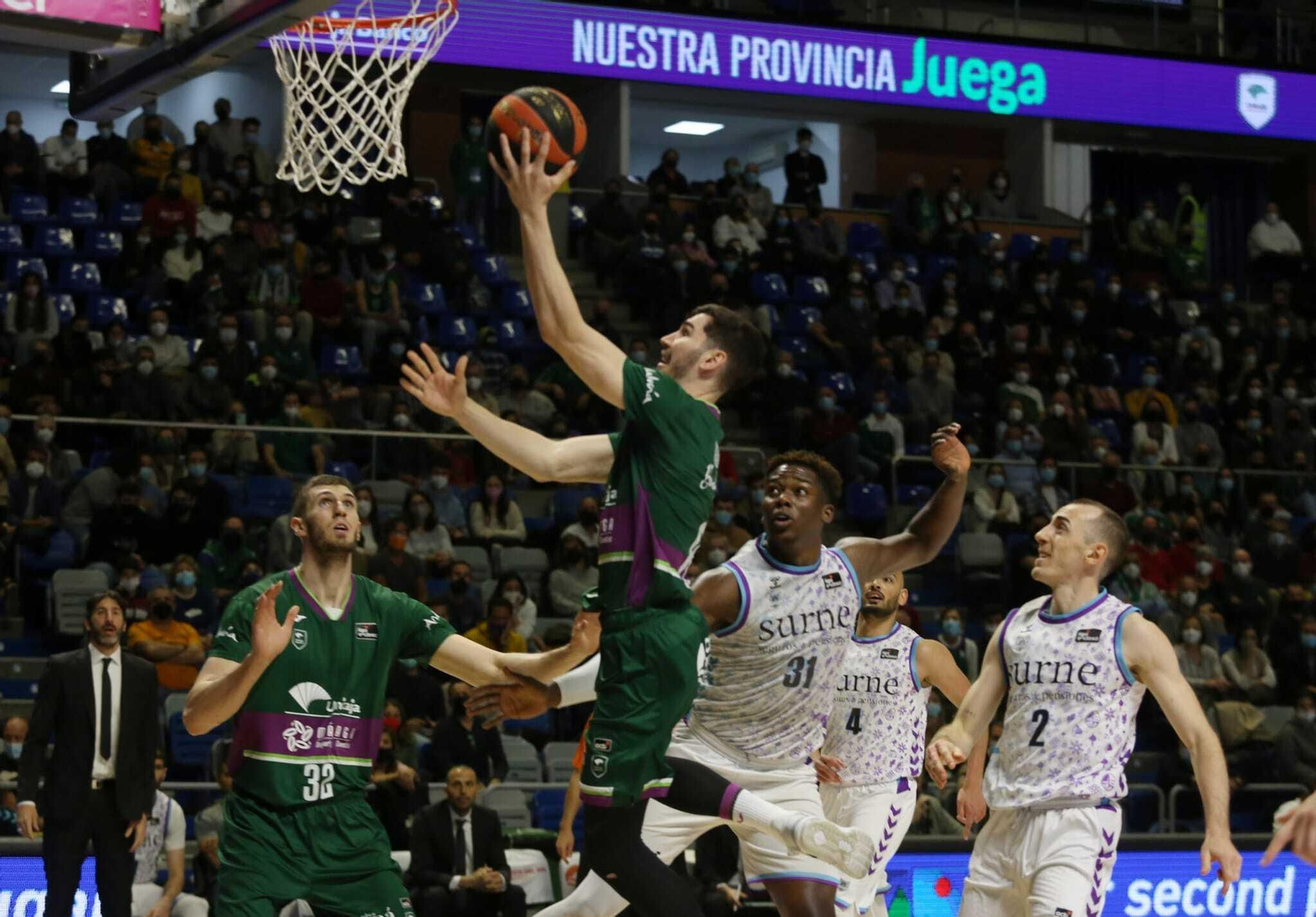 Las fotos del Unicaja-Surne Bilbao Básket