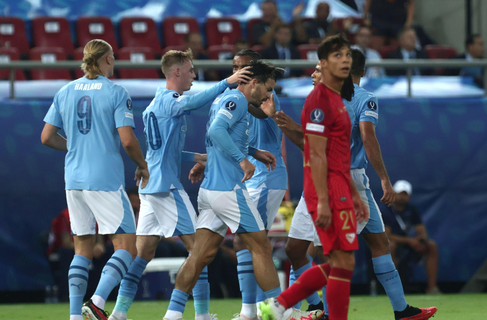 Las fotos del Manchester City-Sevilla FC en la Supercopa de Europa