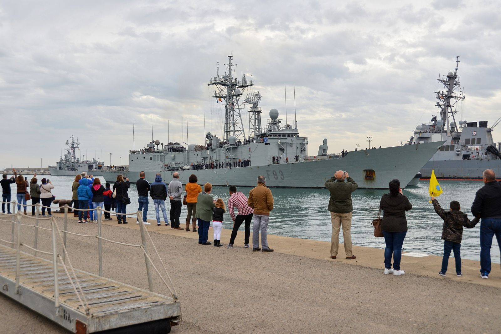 La fragata 'Numancia' ya está en Rota