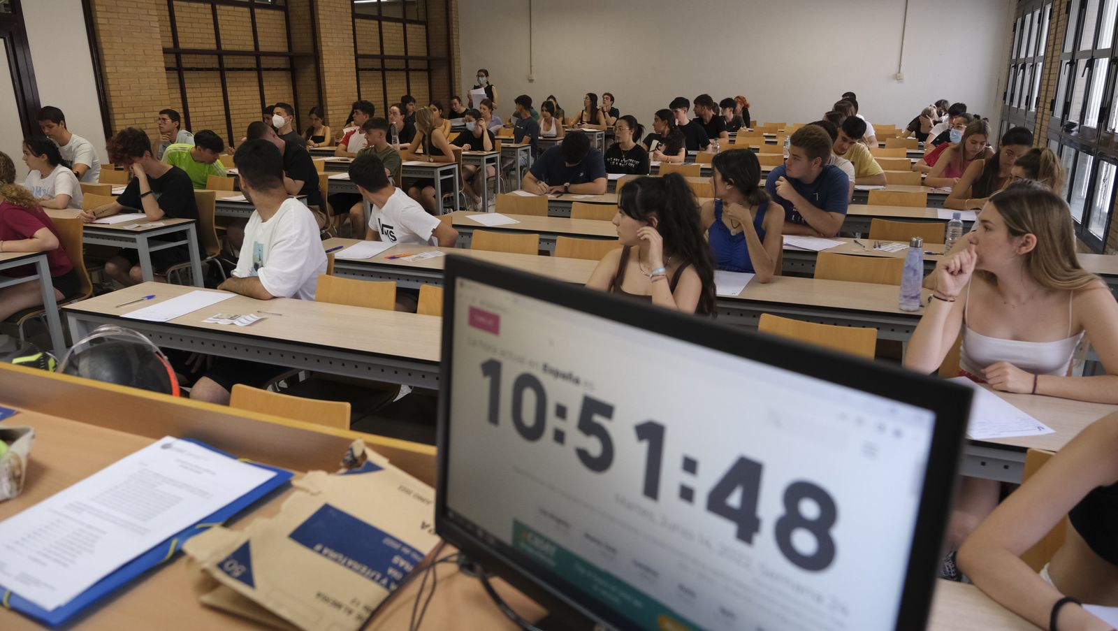 Imágenes de las pruebas de acceso de la PEvAU en la Universidad de Almería