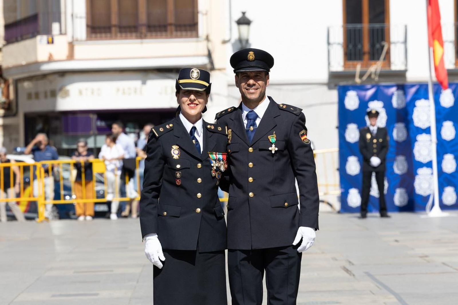 Acto por el día de la Policía Nacional, con motivo de la festividad los Santos Ángeles Custodios