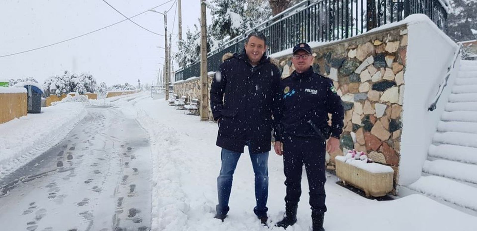 Gloria deja un manto blanco de nieve en la zona norte de la provincia