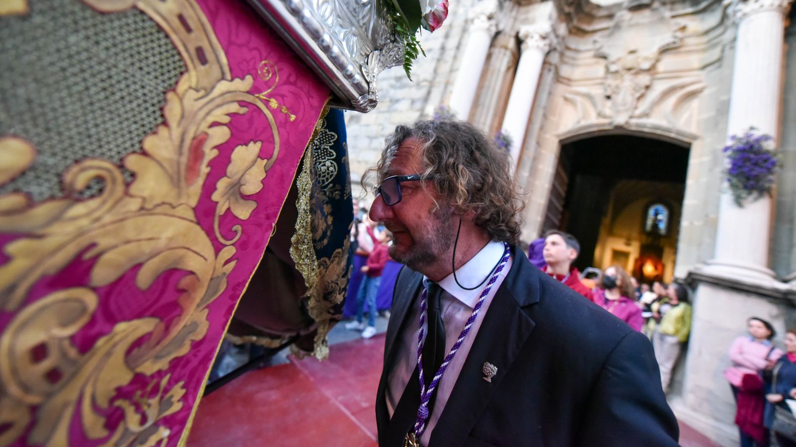 Fotos del Lunes santo en Tarifa: Nuestro Padre Jesús en la Oración en el Huerto y Nuestra Madre de Dios y del Rosario