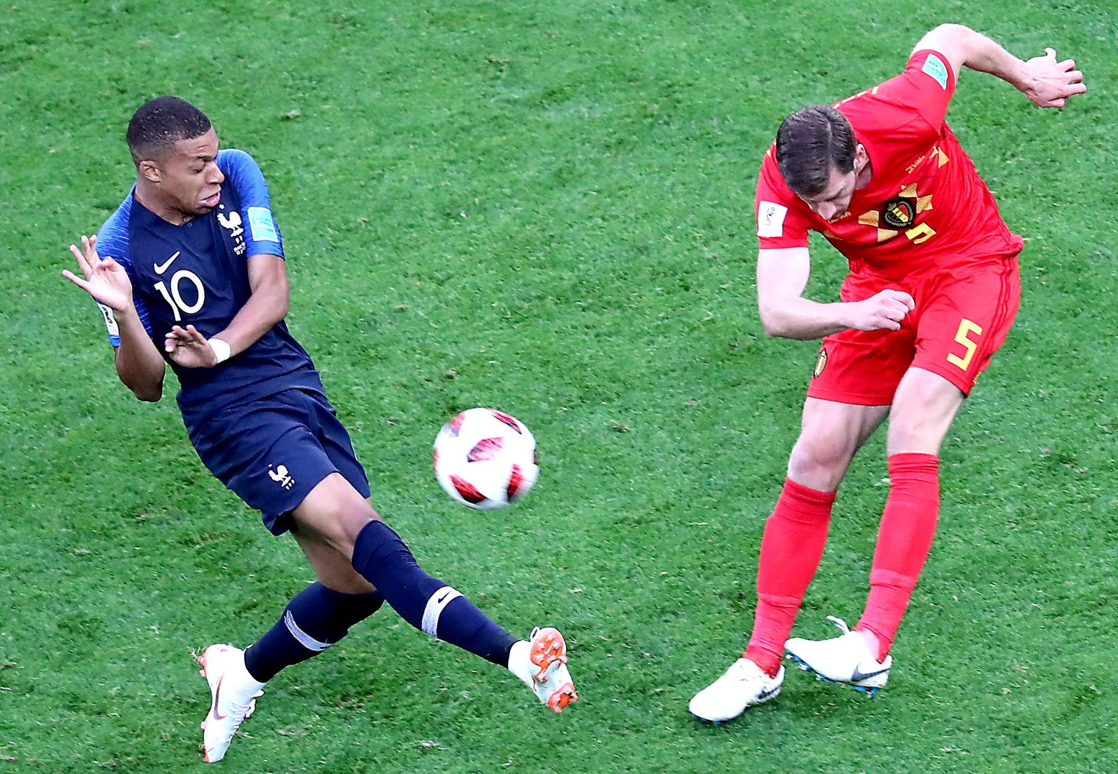 Las imágenes del Francia-Bélgica