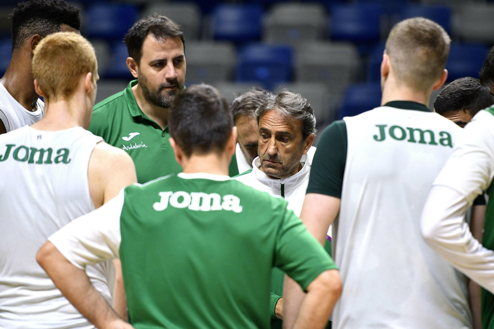 Luis Casimiro, en el entrenamiento de ayer.