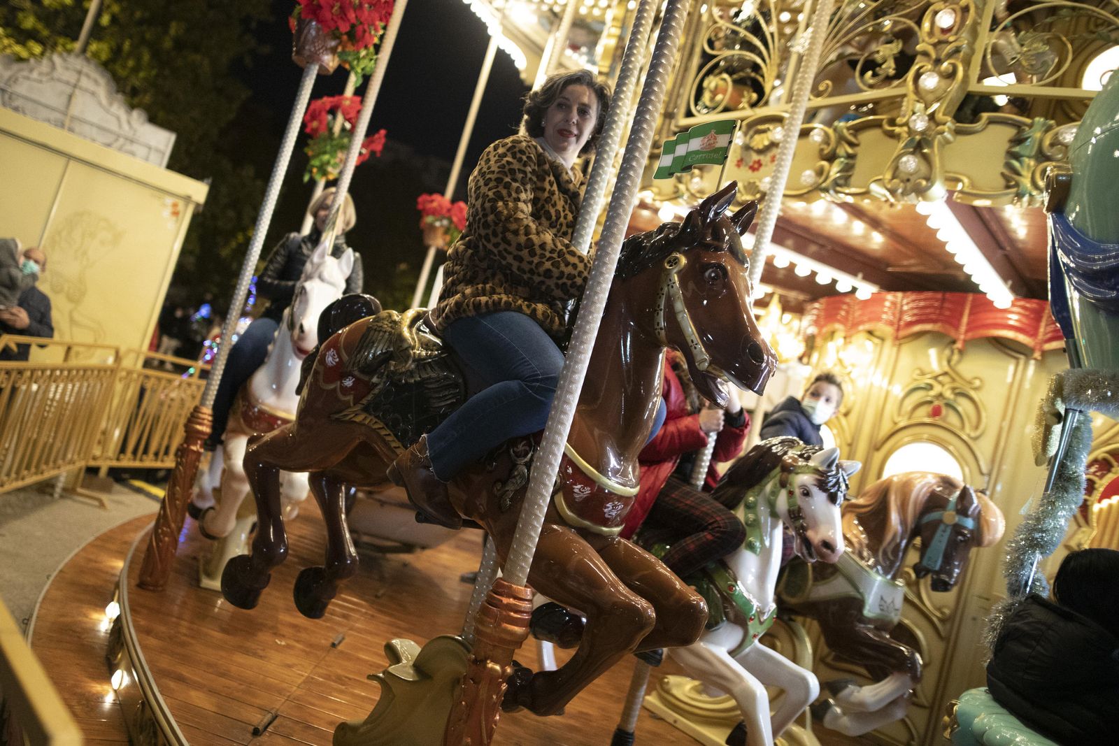 Multitud de visitantes y ambiente navideño en Granada durante el puente, en imágenes