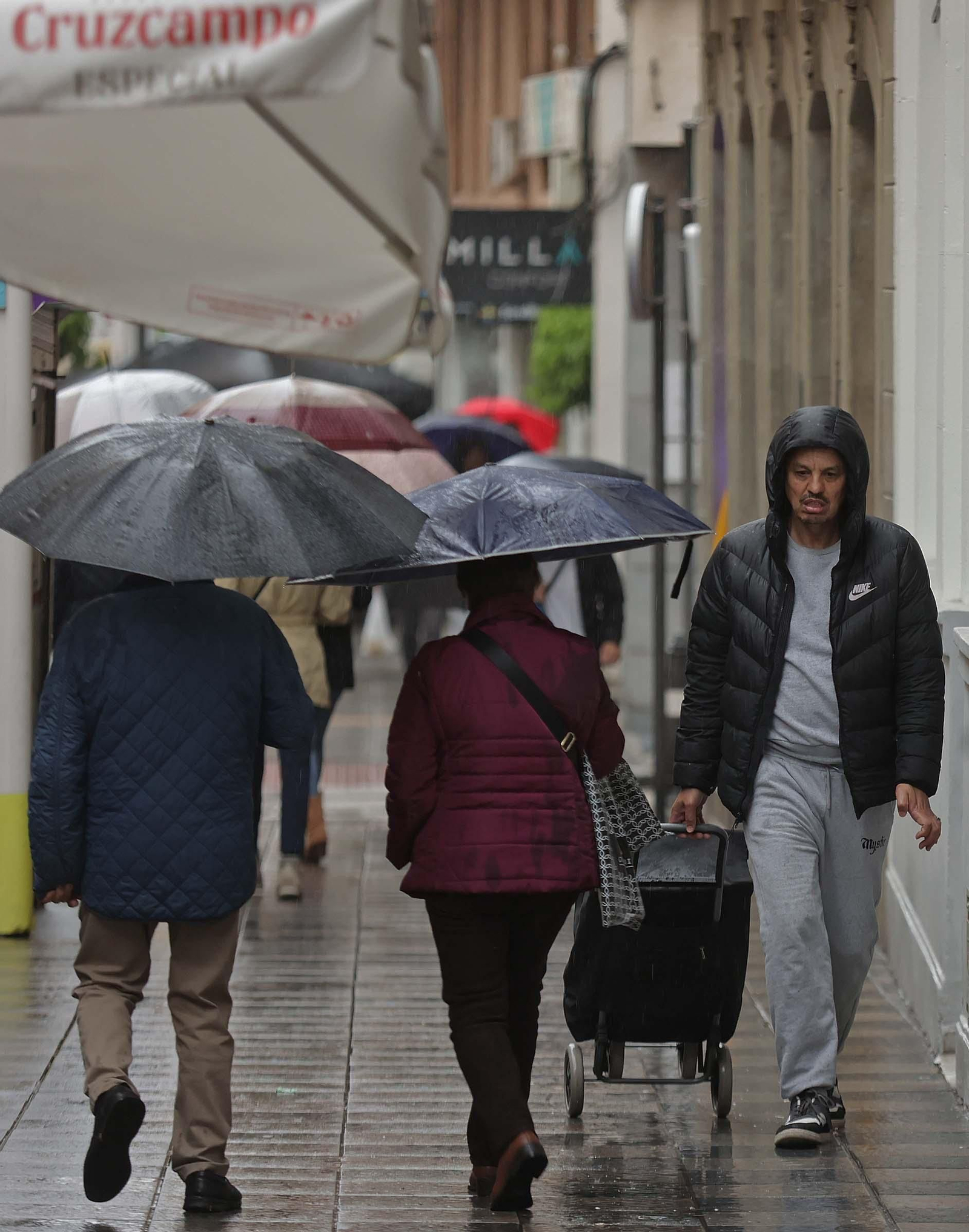 Fotos de la borrasca Laurence a su paso por Algeciras