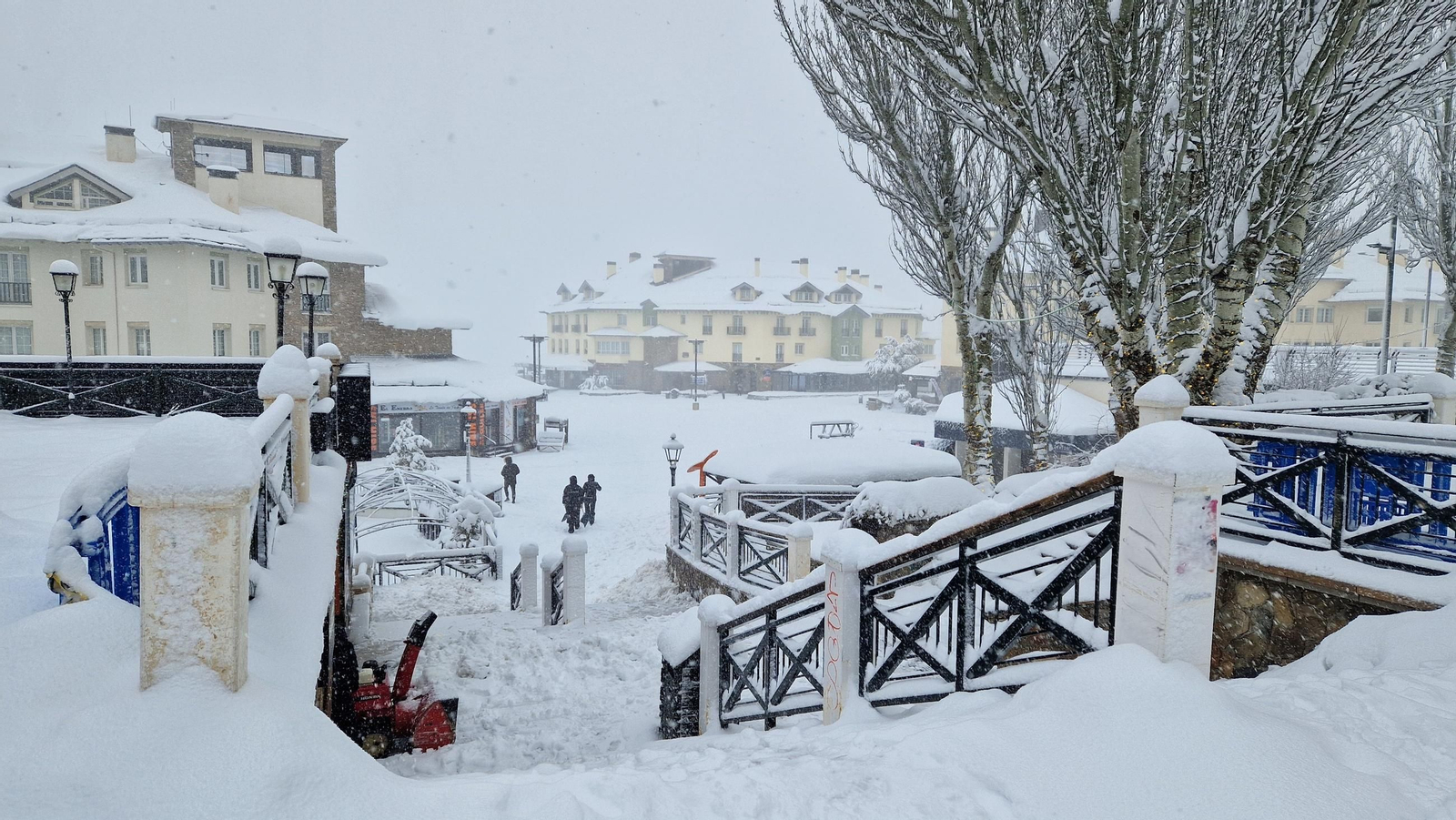 La Sierra, espectacular tras otra gran nevada gracias a la borrasca Konrad