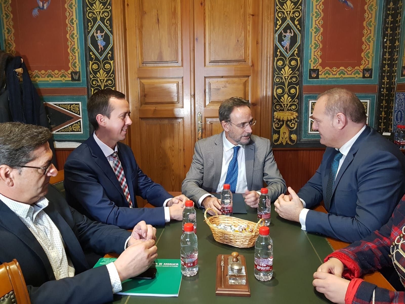 Visita del consejero de Fomento y Vivienda