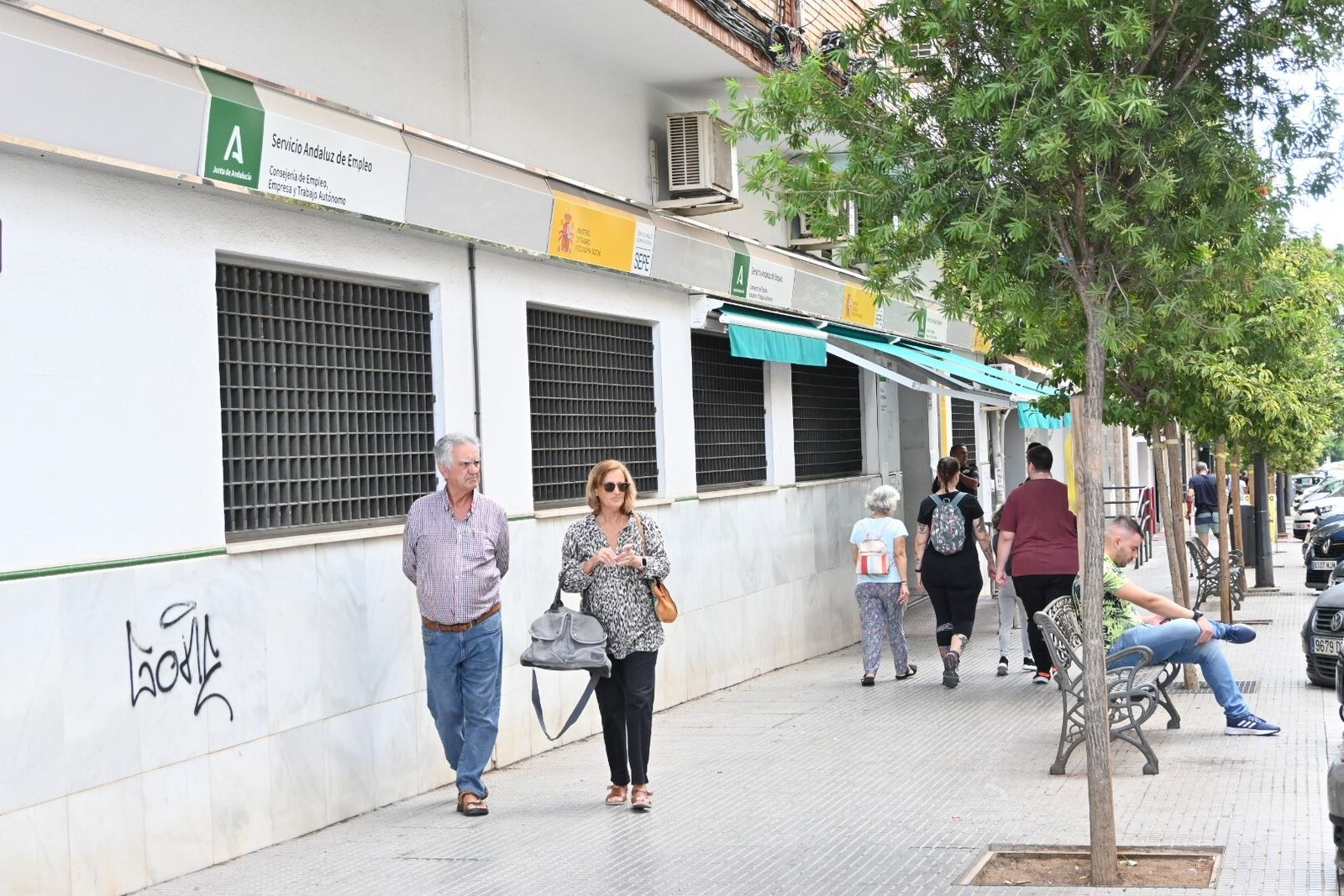 Una de las oficinas del SAE de Huelva capital, esta semana.