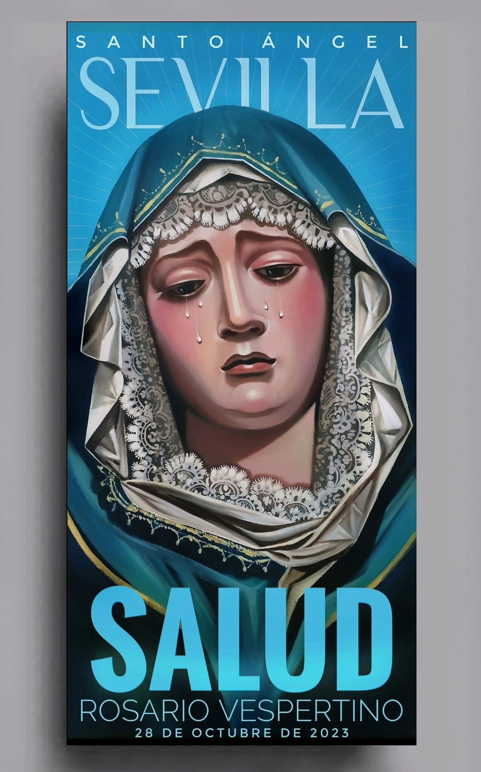 Cartel anunciador del Rosario