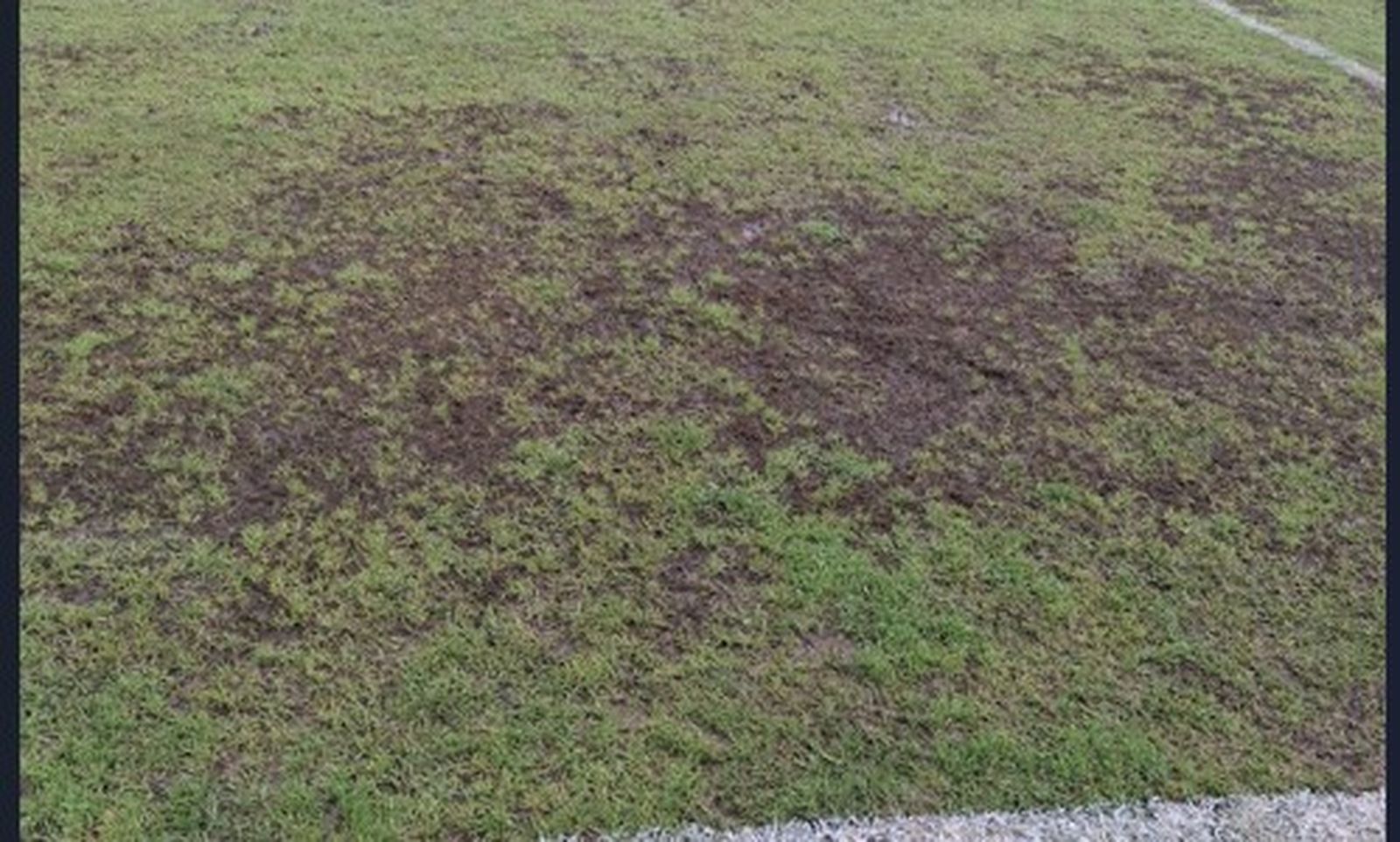 Detalle del terreno de juego en el que se enfrentarán Chiclana y Balona