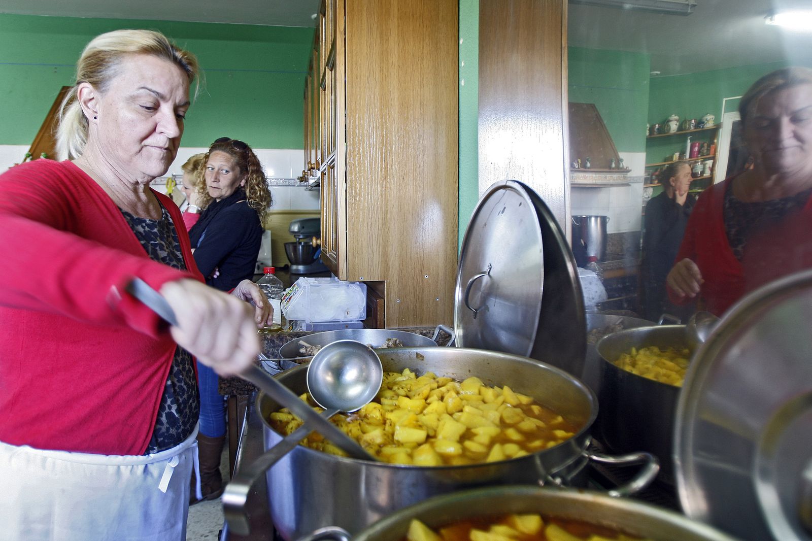 Pepa Fernández en la antigua cocina de Amigas al Sur.