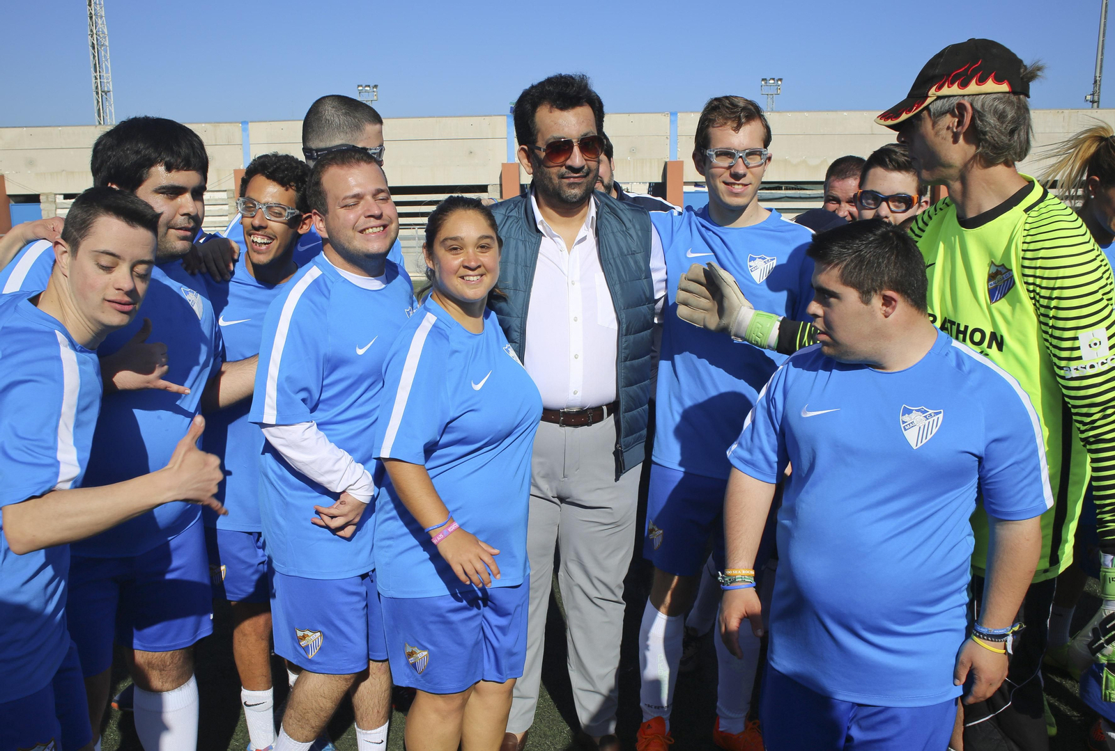 Las fotos del jeque Al-Thani con el Málaga Genuine