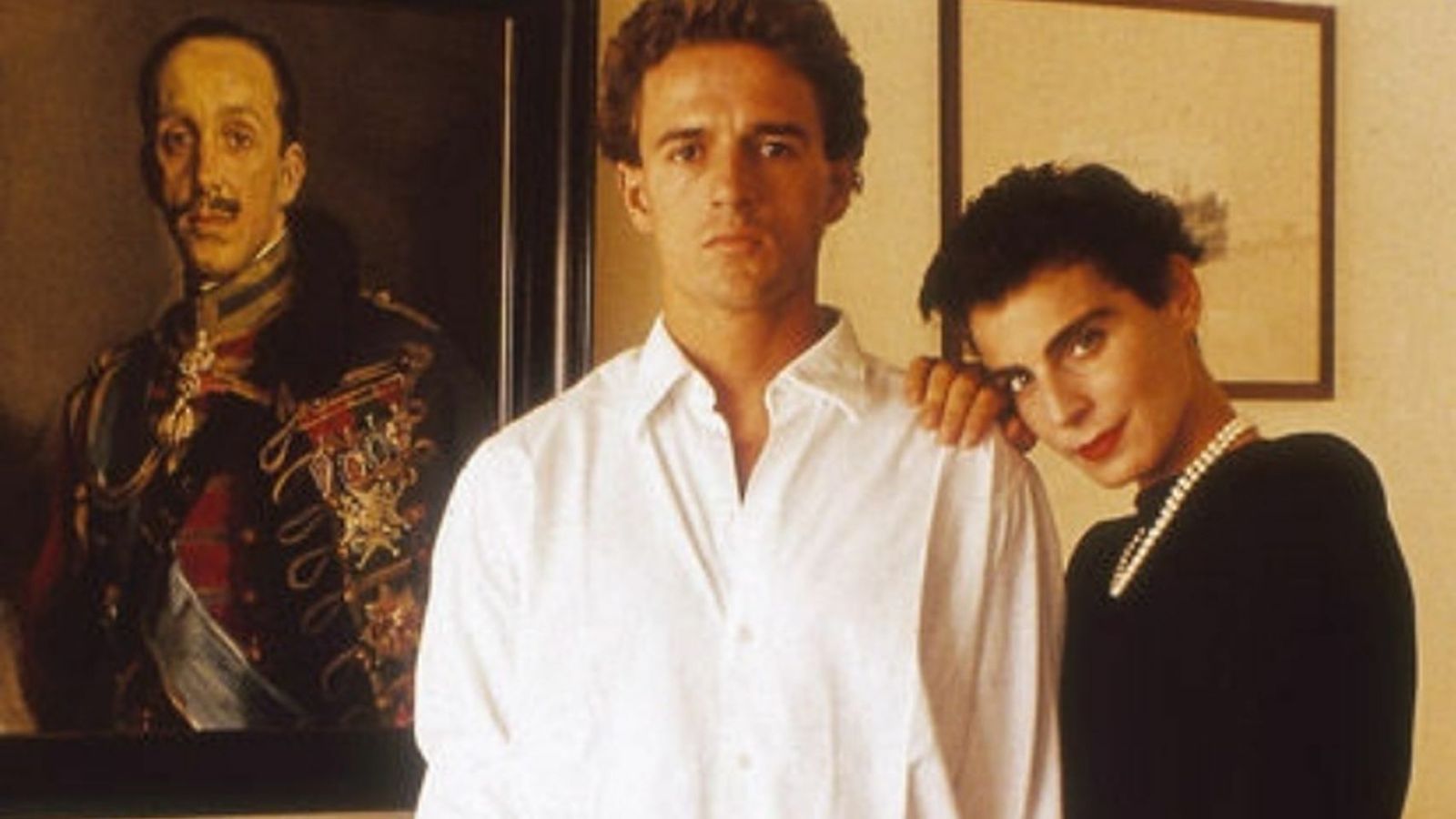 Antonia Dell'Atte con Lequio, cuando aún eran matrimonio.