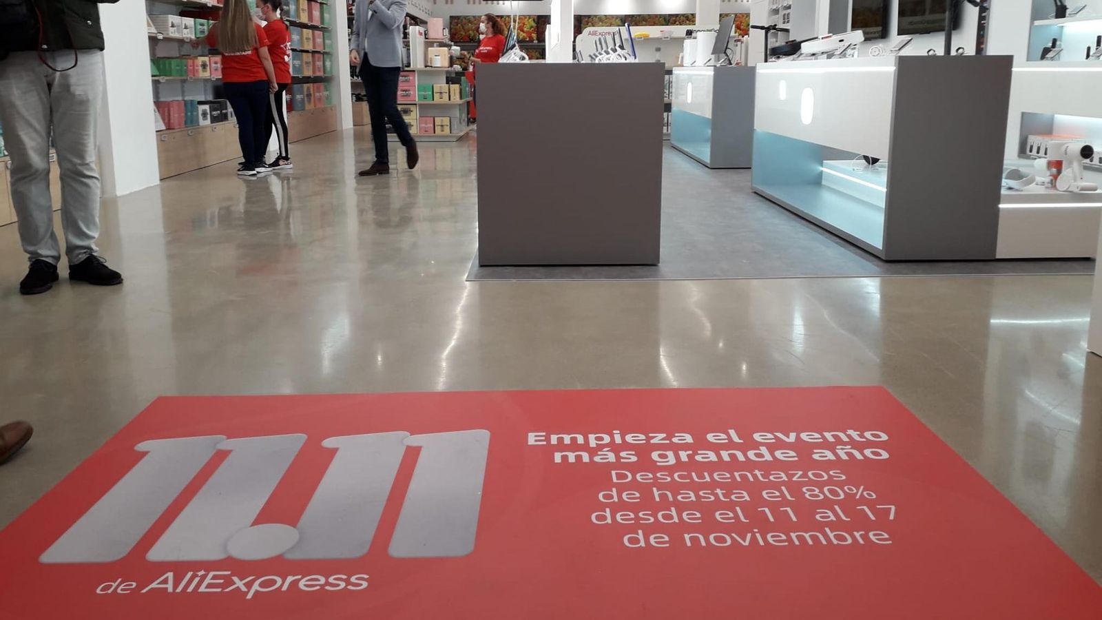 Campaña 11 del 11 en AliExpress Plaza de Lagoh, en Sevilla
