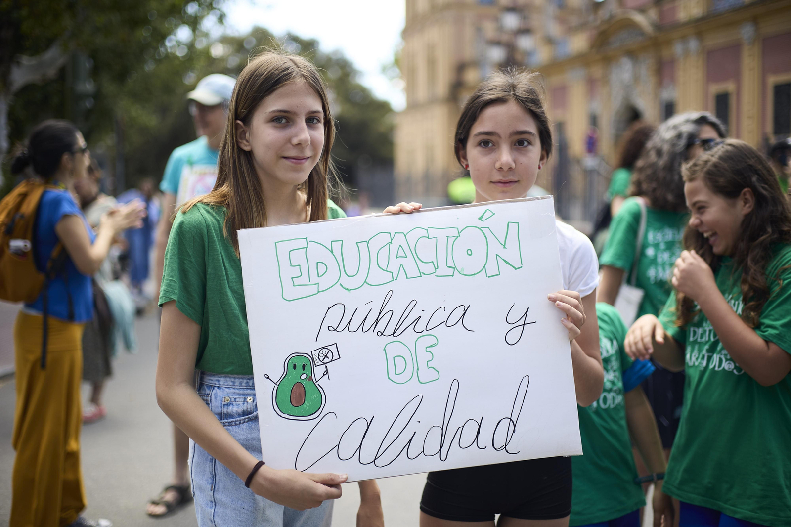 Las imágenes de la manifestación de docentes