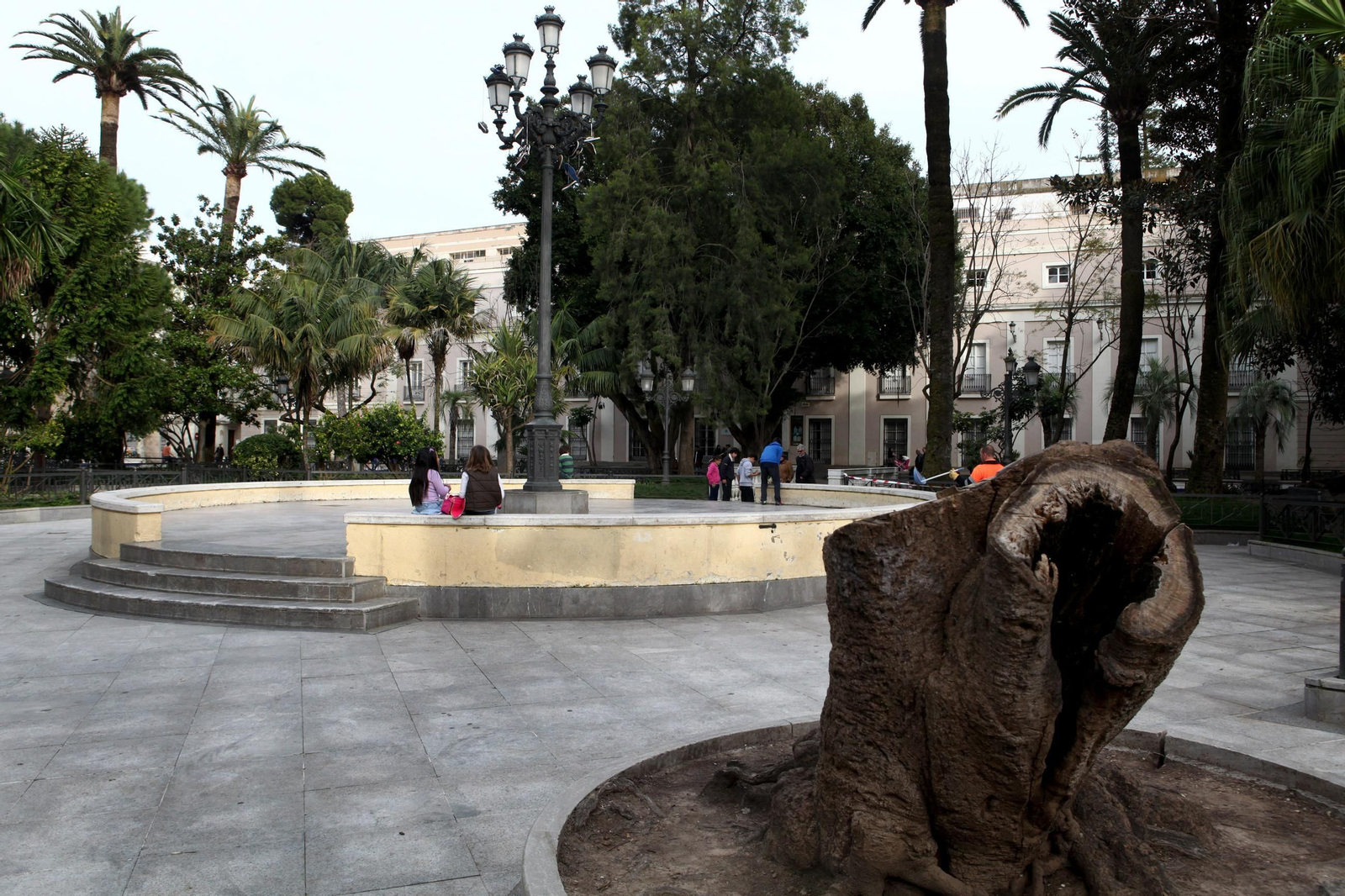 Centro de la plaza de Mina, donde se celebrará la Fiesta del Verano.