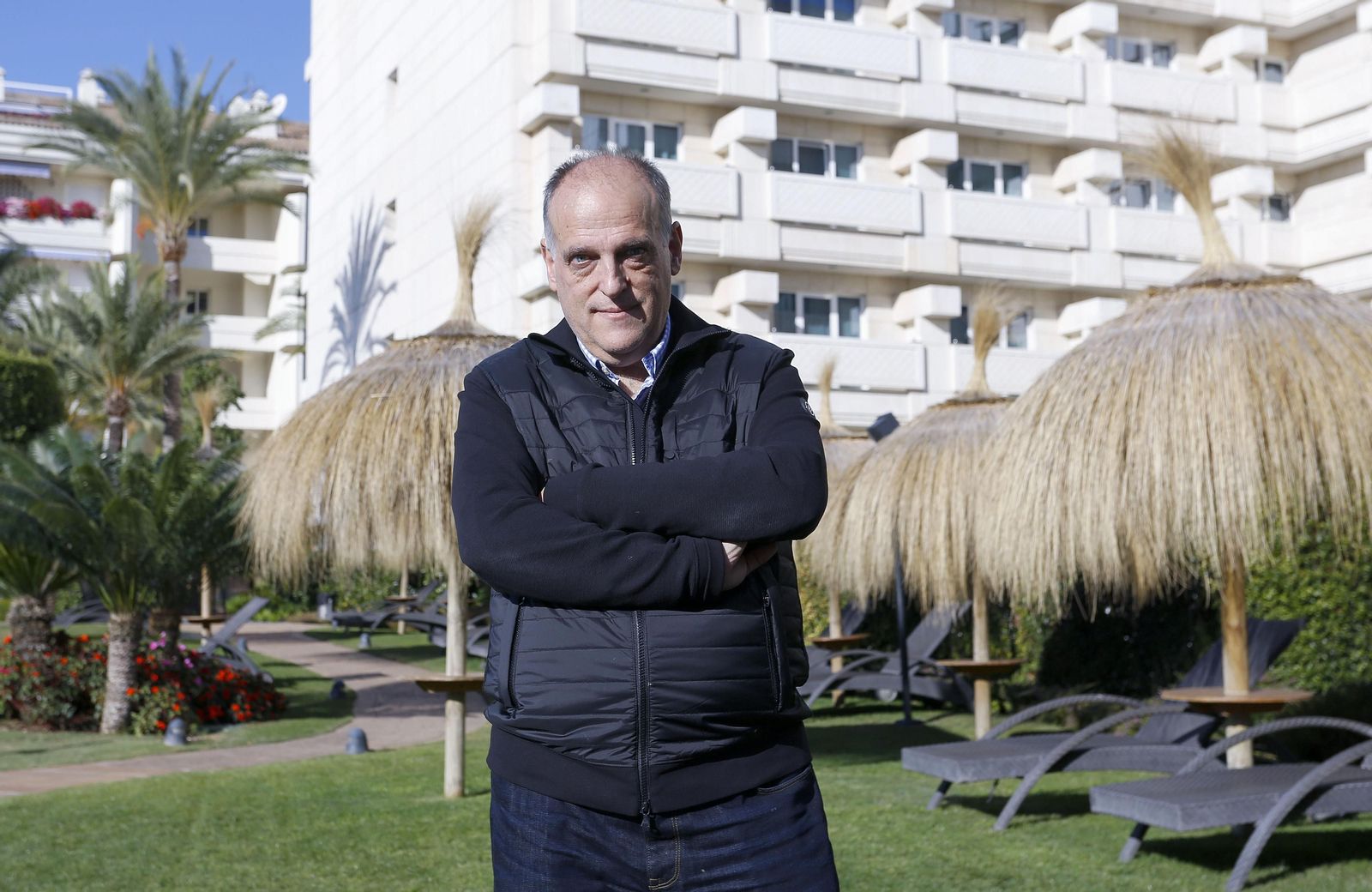 Las fotos de la entrevista a Javier Tebas