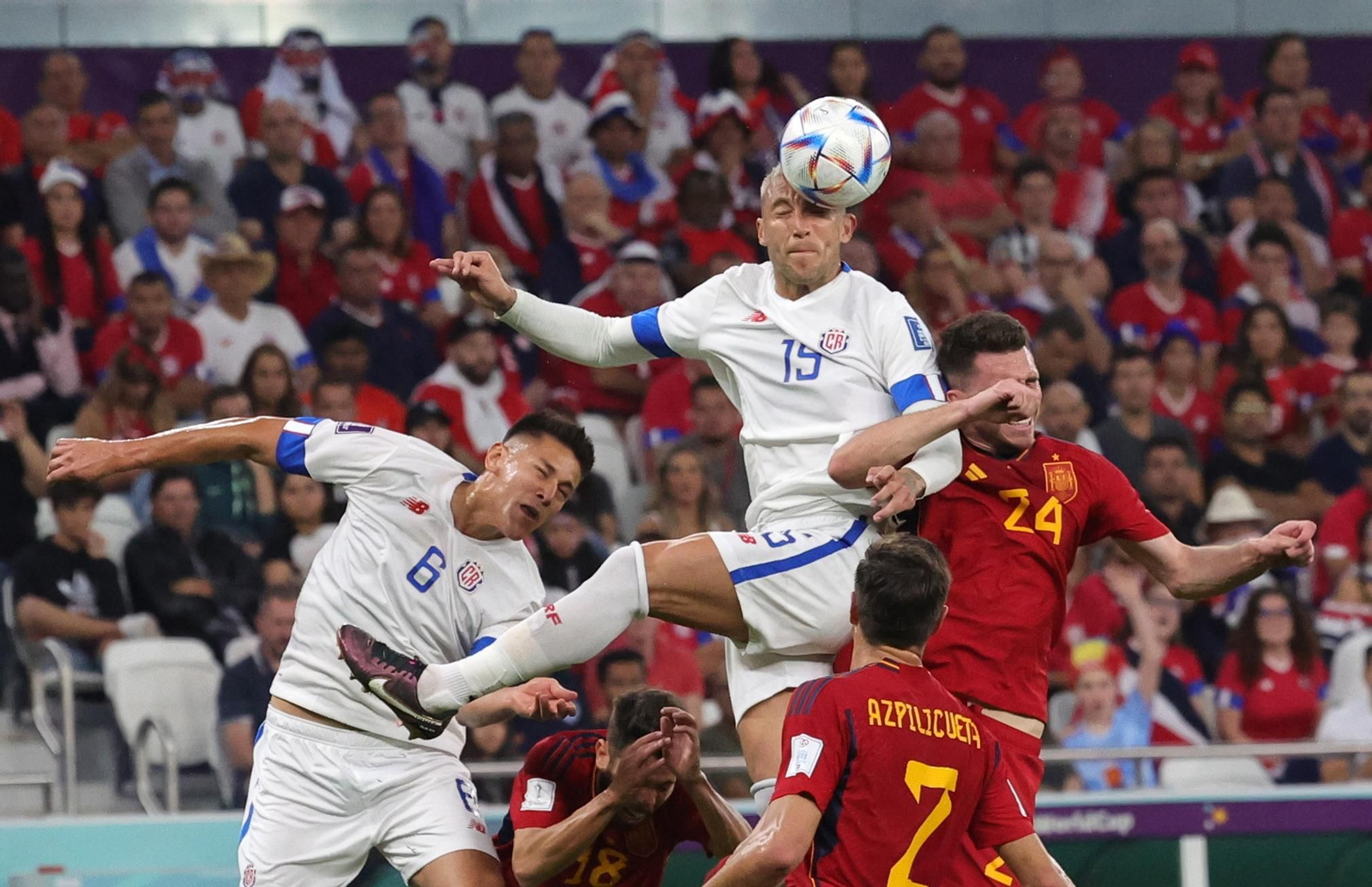 Las imágenes del España - Costa Rica en el Mundial de Qatar