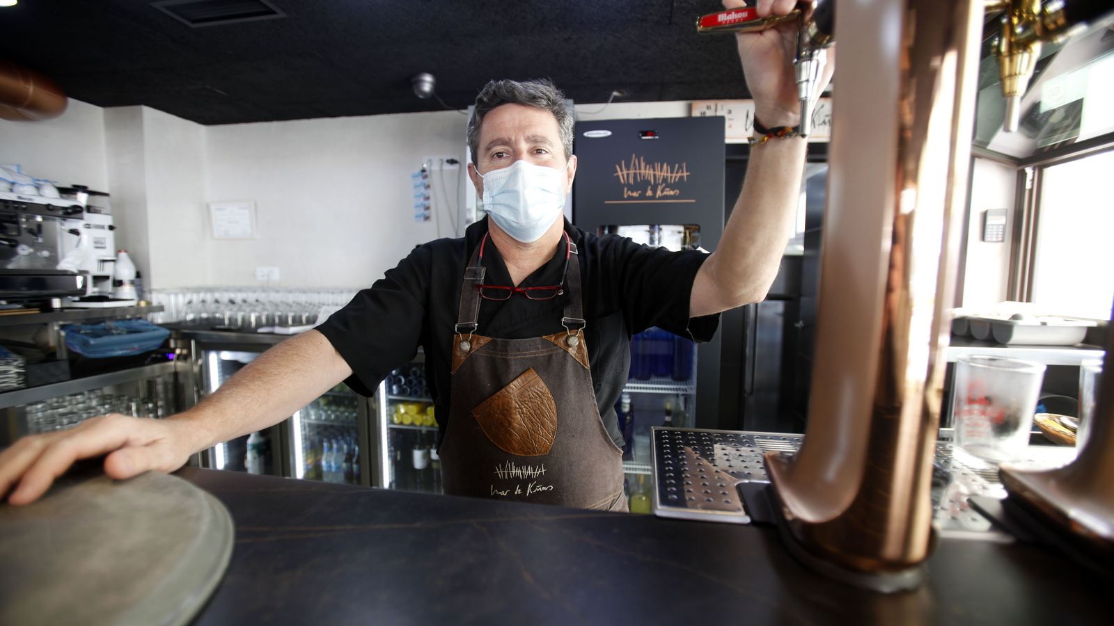 Javier Cruz, propietario de Mar de Cañas, en La Antilla