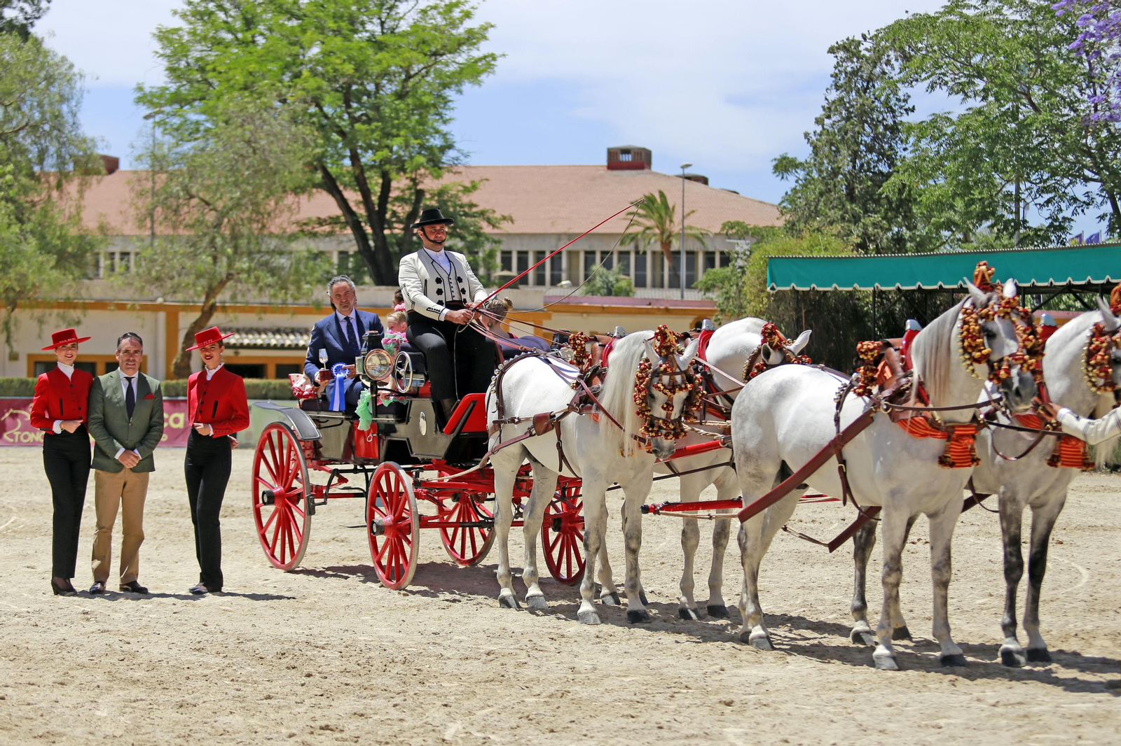 Trofeos de los concursos de Enganches y Morfológicos en la Feria de Jerez