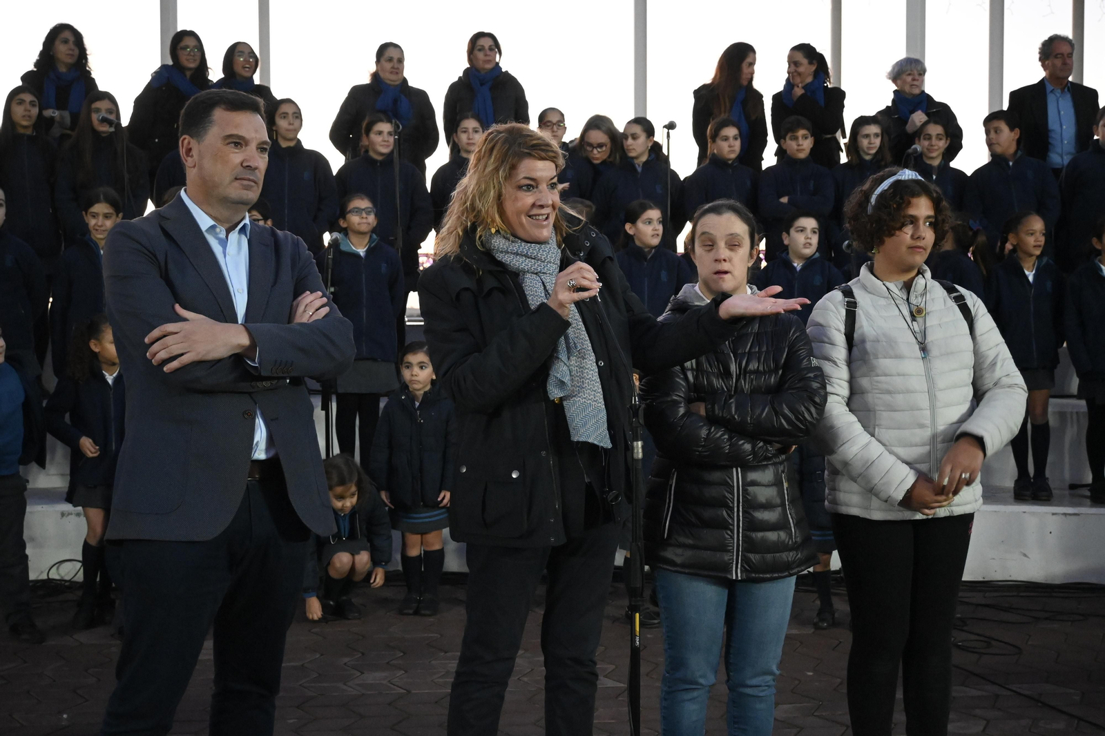 Alumbrado del Puerto de Huelva, en imágenes